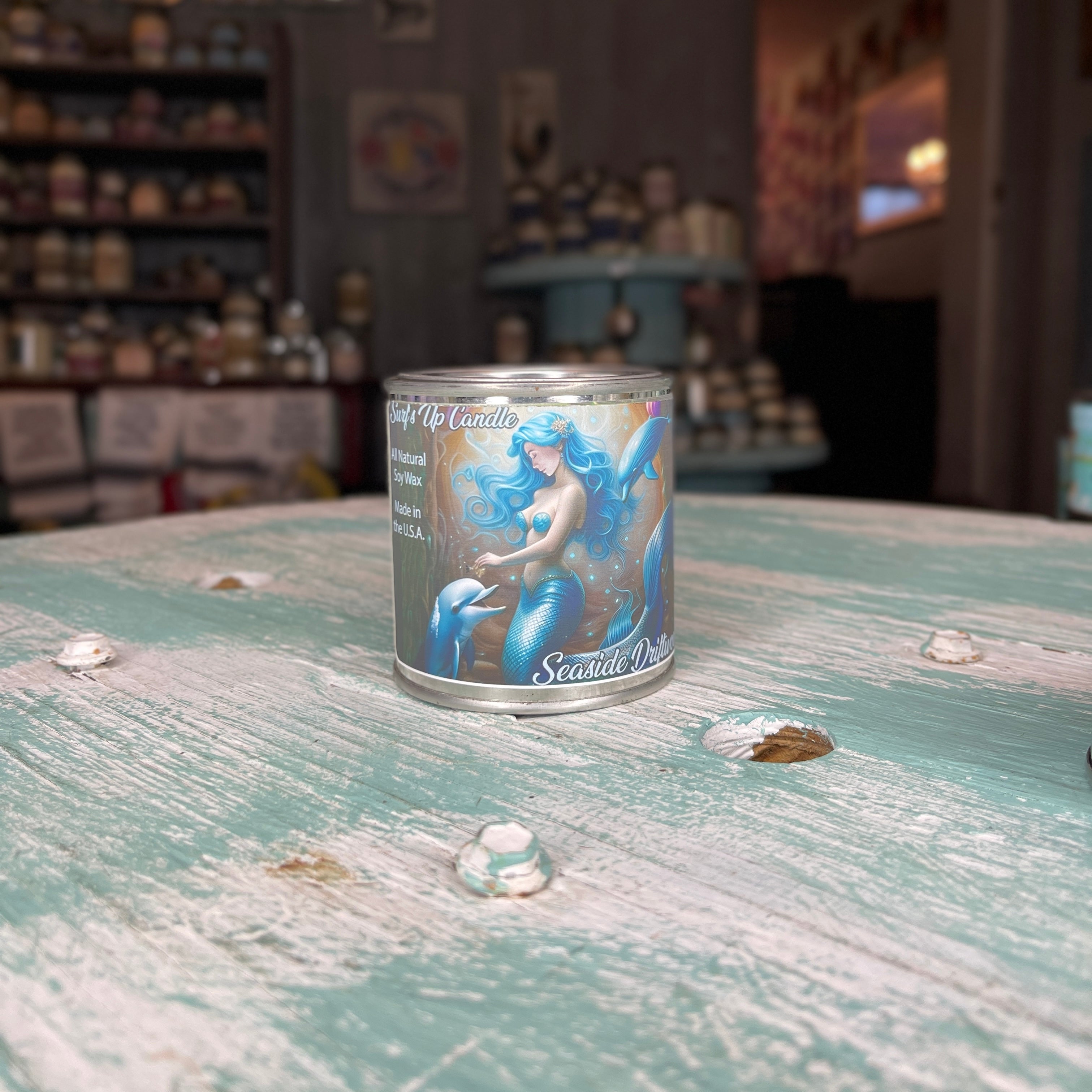 Seaside Driftwood Paint Can Candle - Vintage Collection