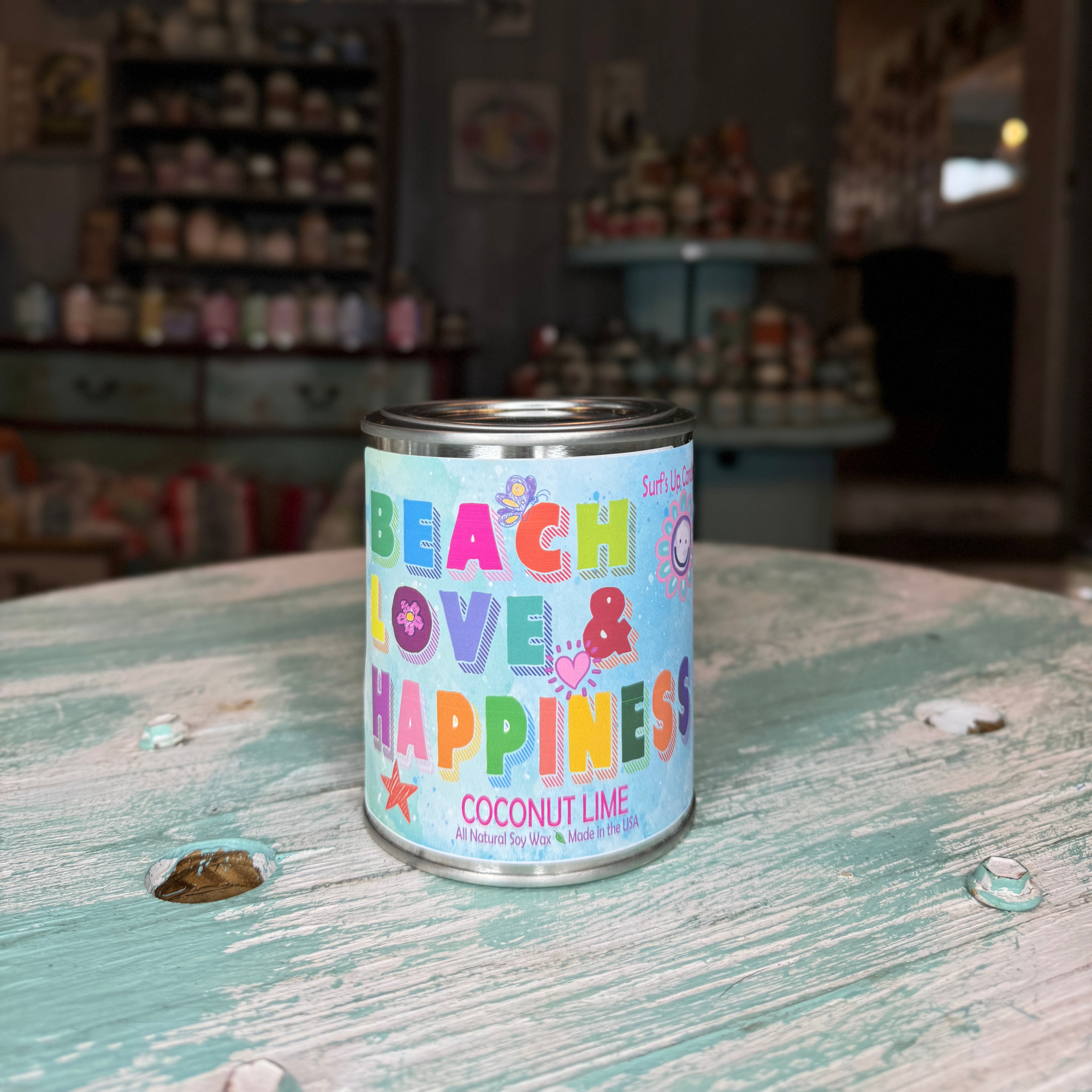 Coconut Lime Paint Can Candle - Sunshine Collection