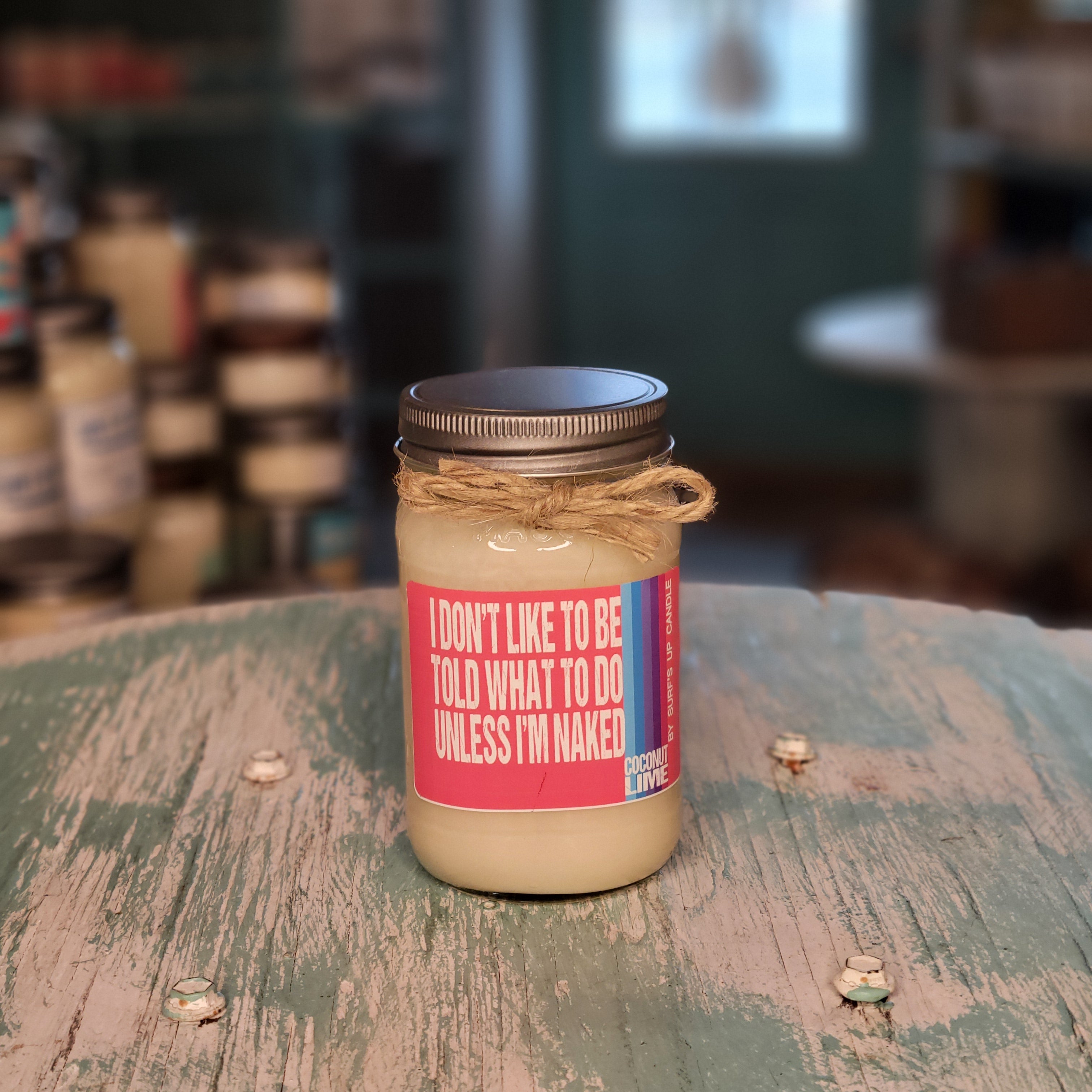 Be Told Coconut Lime Mason Jar Candle - Not Your Mother's Collection