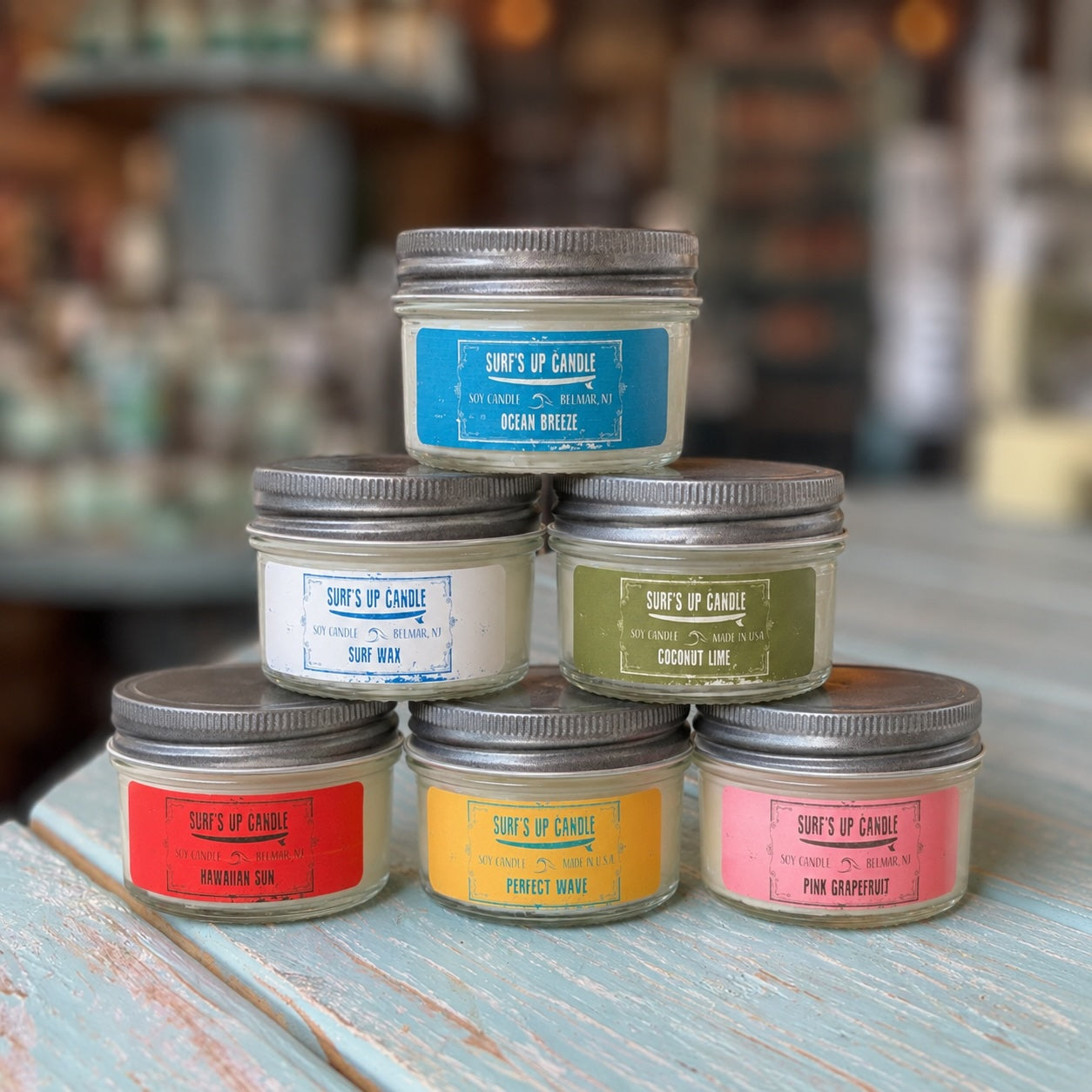 Best Seller Sampler Candle Set | 6 Mini Mason Jar Candles