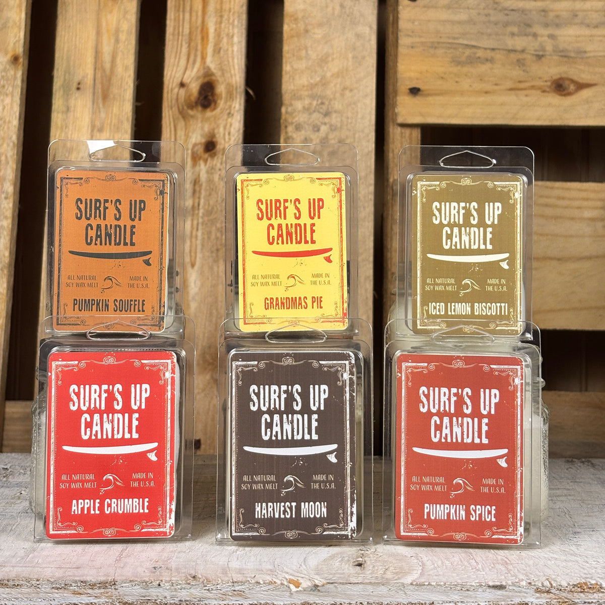 Fall Wax Melt Sampler Set | 6 Soy Wax Melts