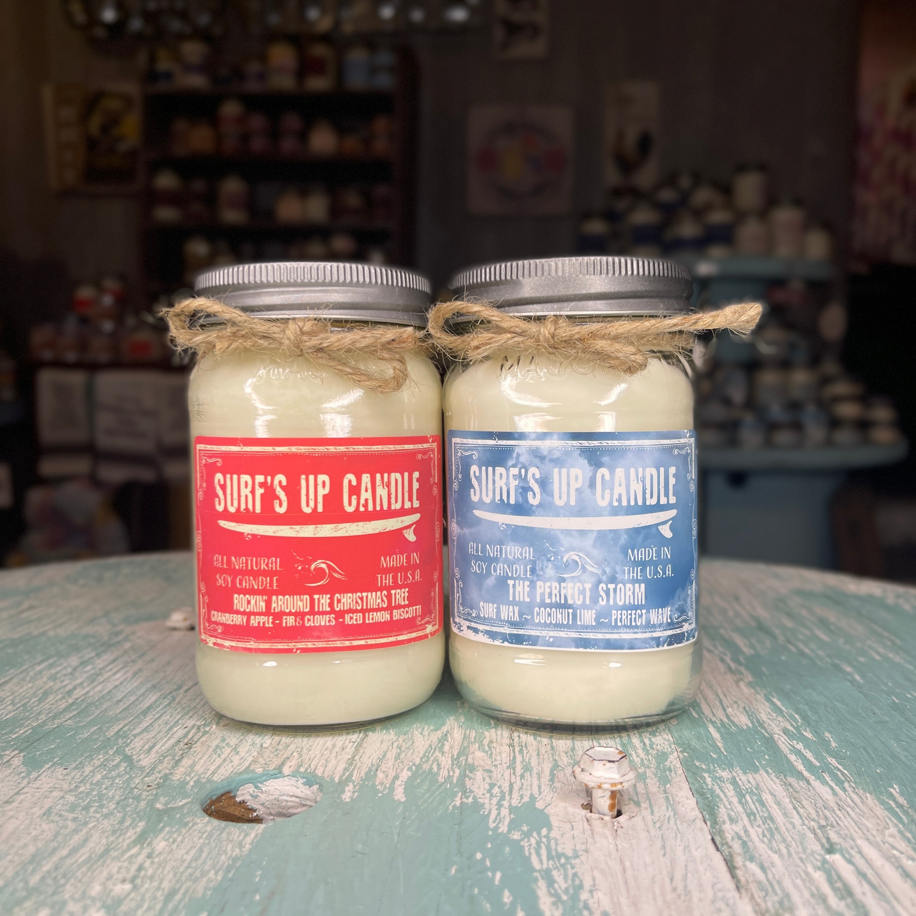 Christmas Storm Jumbo Layered Candle Set - Doorbuster