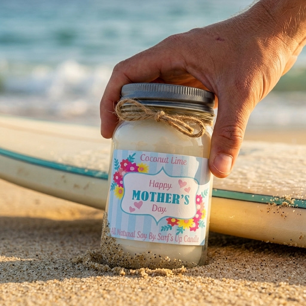 Coconut Lime Mason Jar Candle - Mother's Day Collection