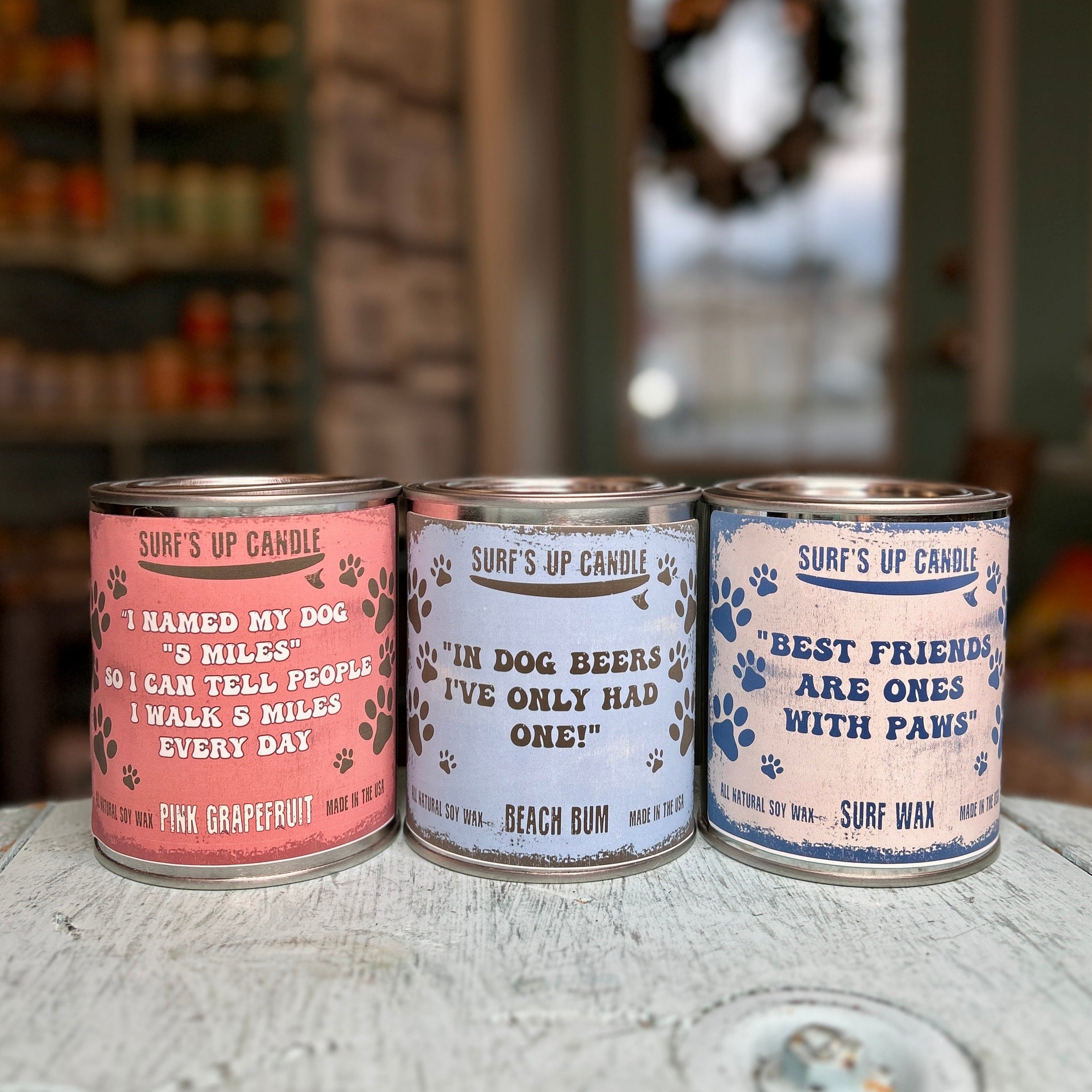 Coastal Canine Paint Can Candle Trio - Paw-some Scents Collection
