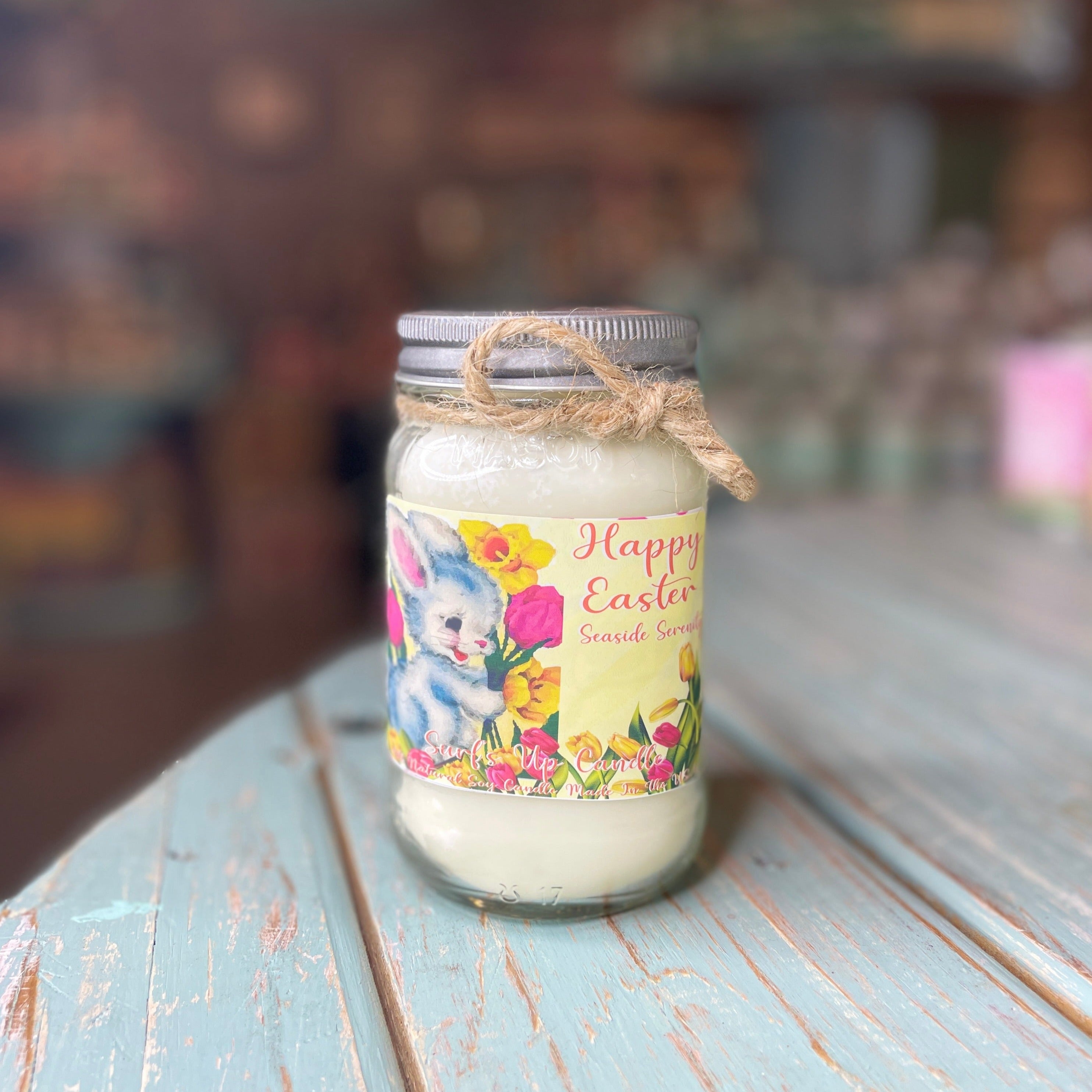 Seaside Serenity Vintage Easter Mason Jar - Easter Collection