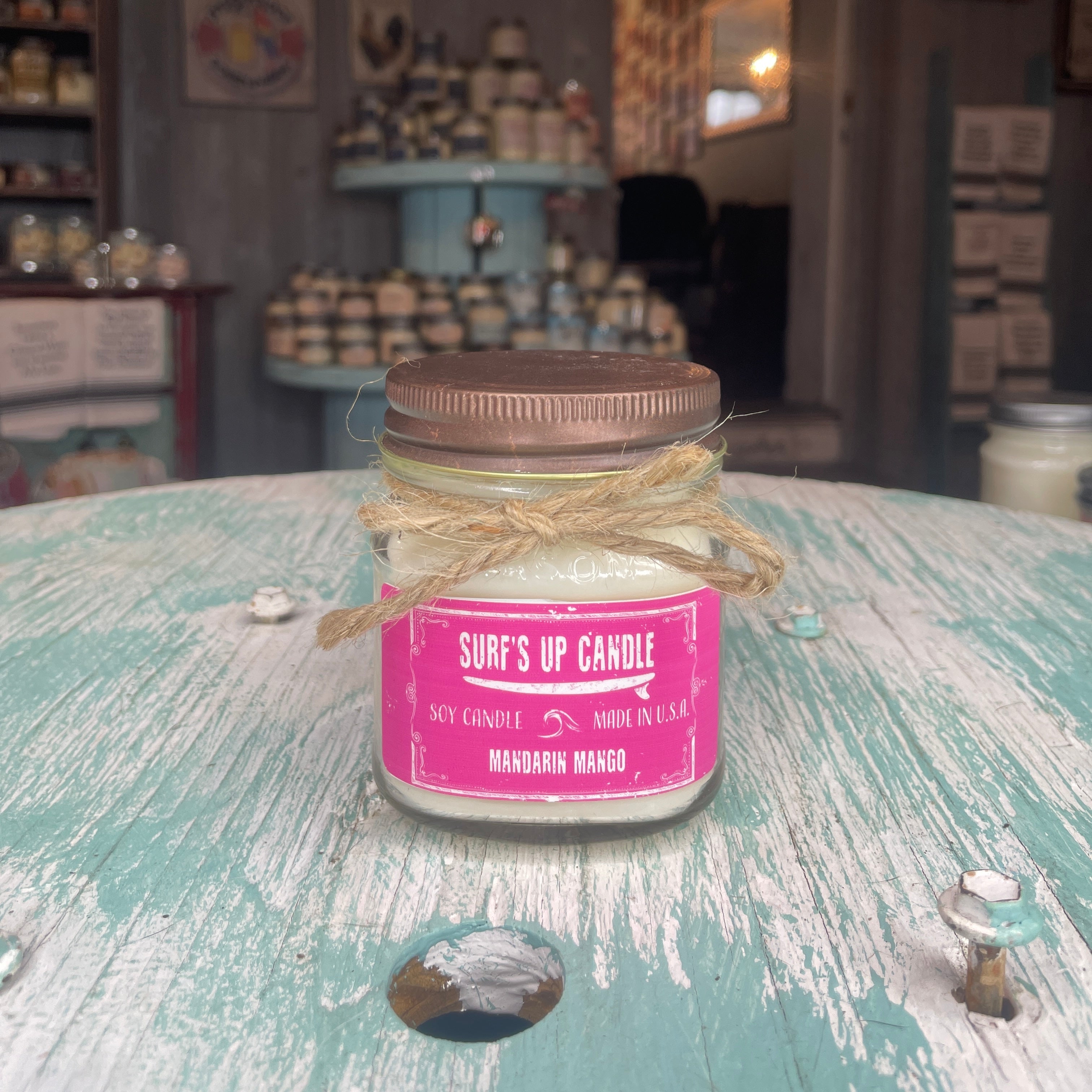 Mandarin Mango Mason Jar Candle - Valentine Collection