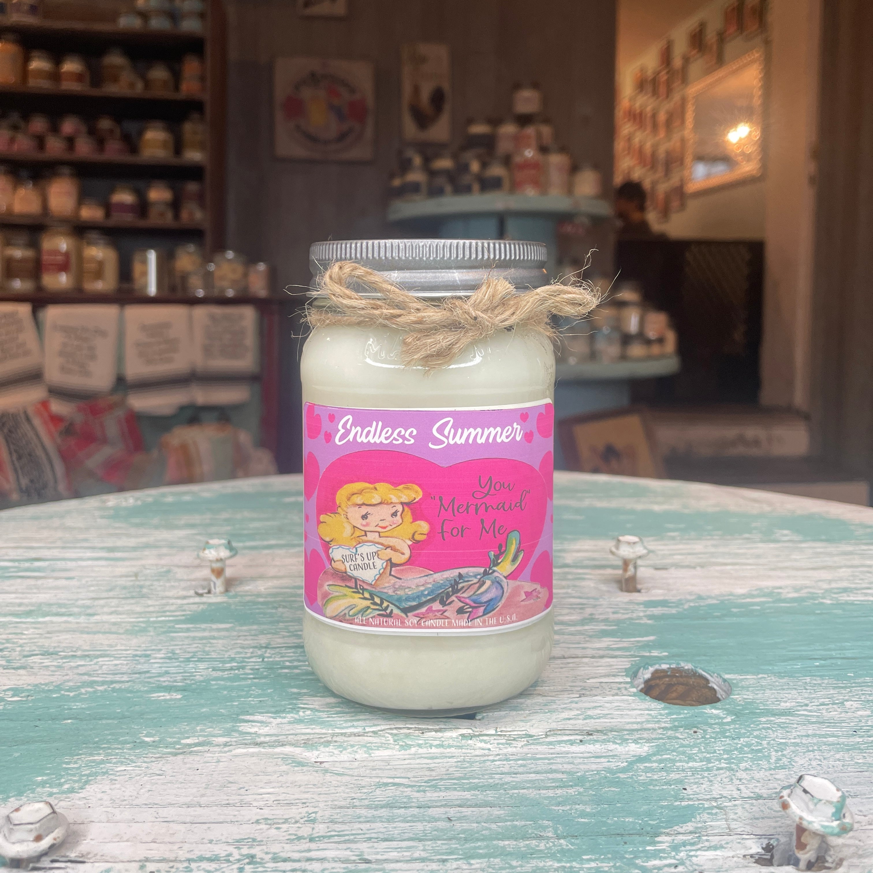 Mermaid Endless Summer Mason Jar Candle - Valentine's Day Collection