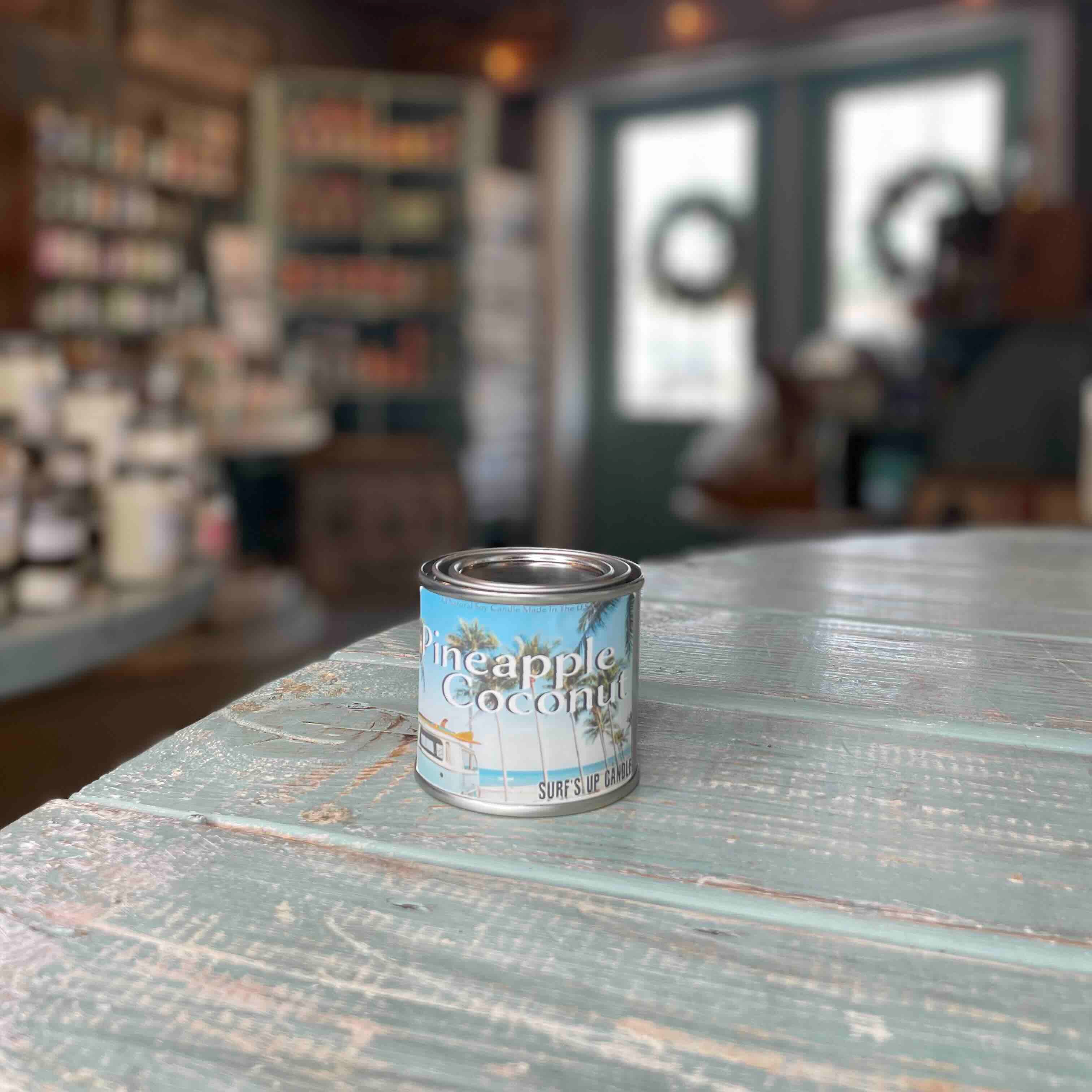 Pineapple Coconut Paint Can Candle - Vintage Collection