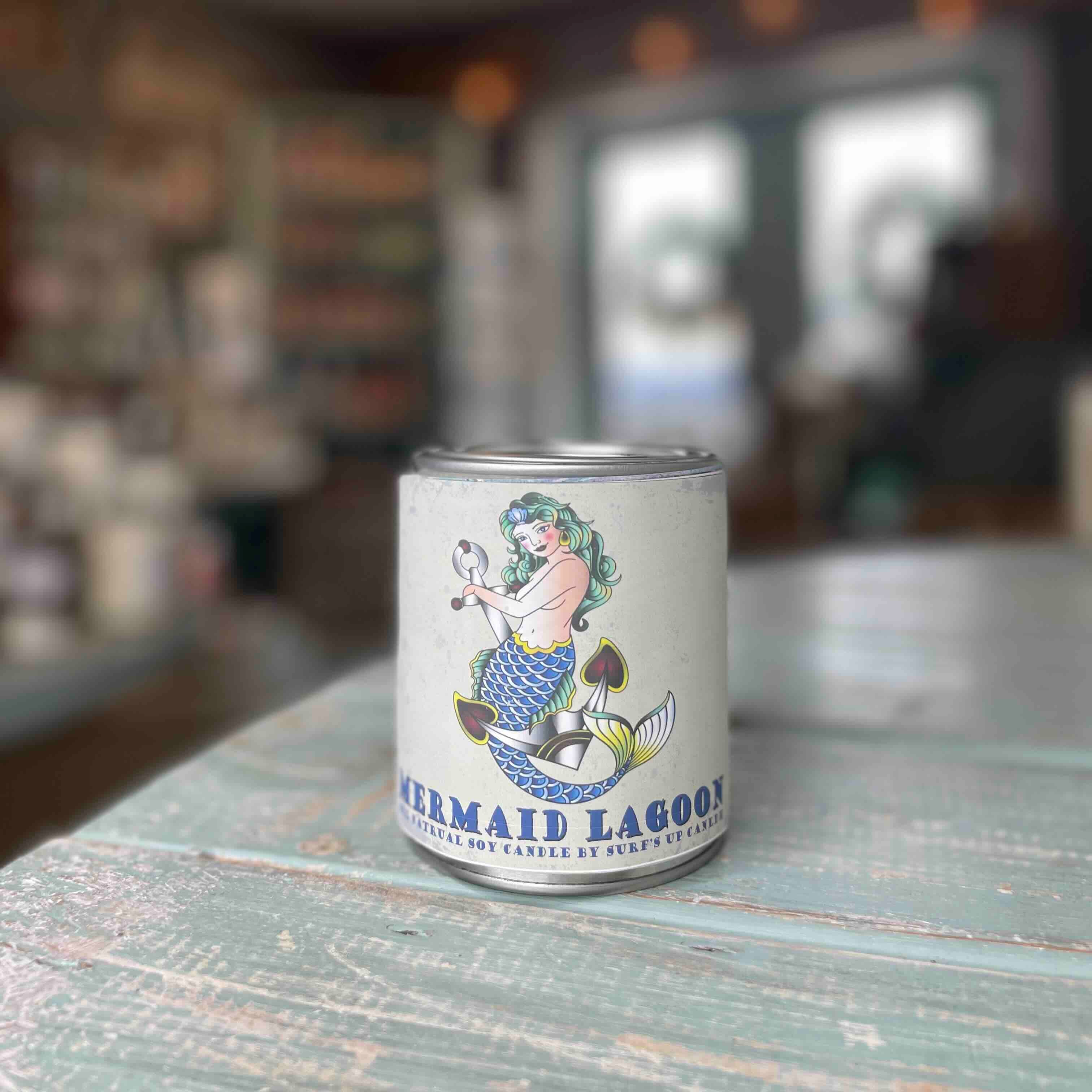 Mermaid Lagoon Paint Can Candle