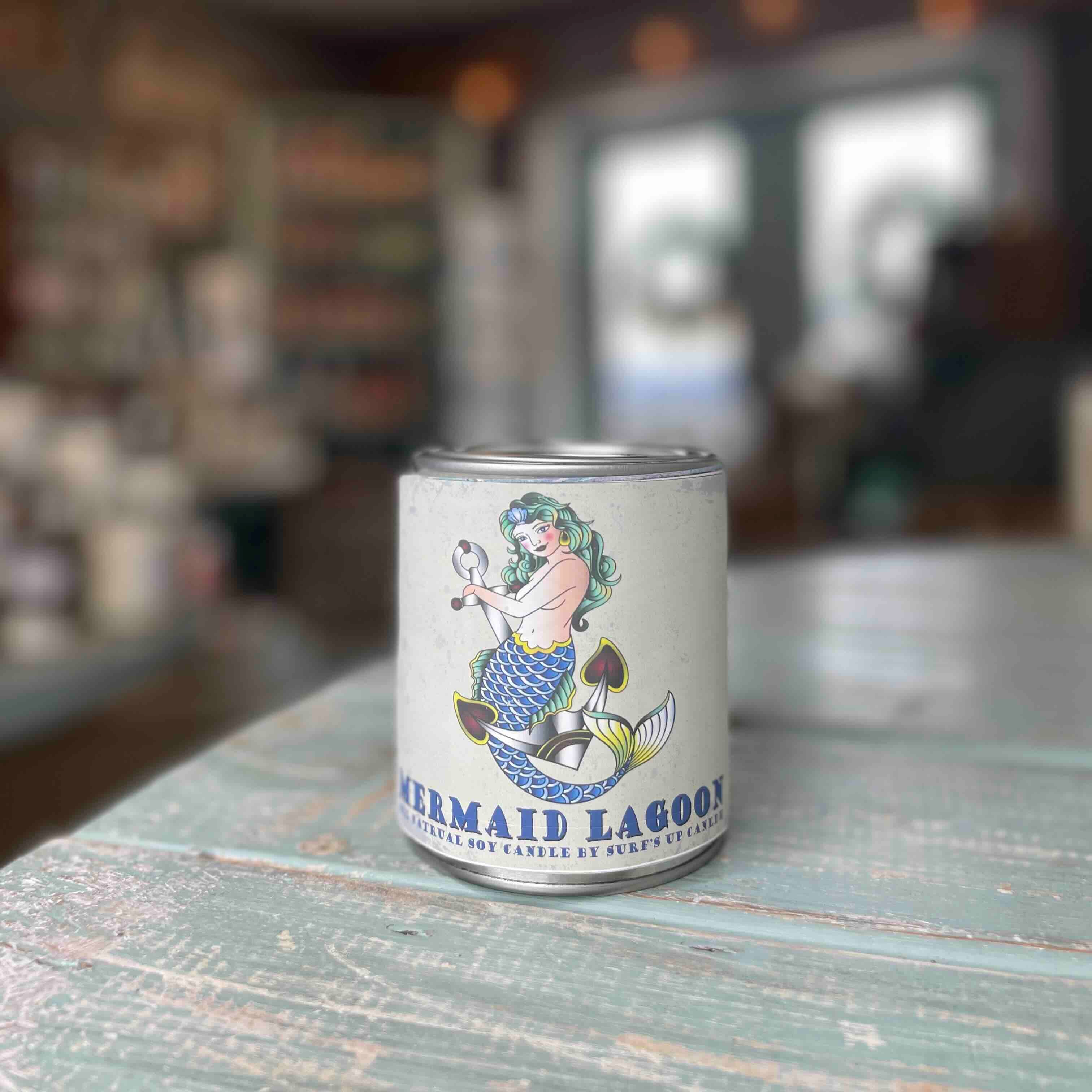 Mermaid Lagoon Paint Can Candle - Vintage Collection