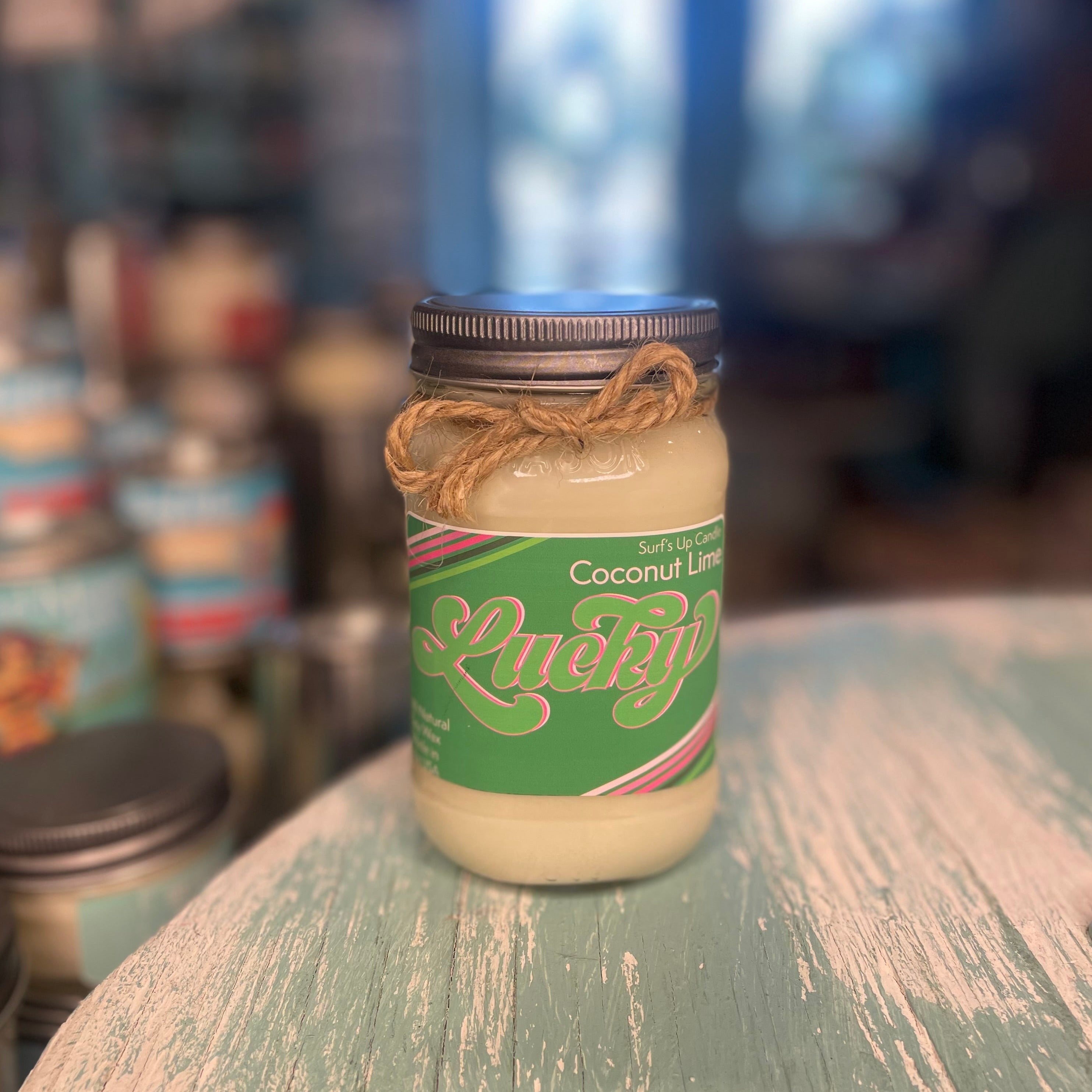 Lucky Coconut Lime Mason Jar Candle - St. Patrick's Day Collection