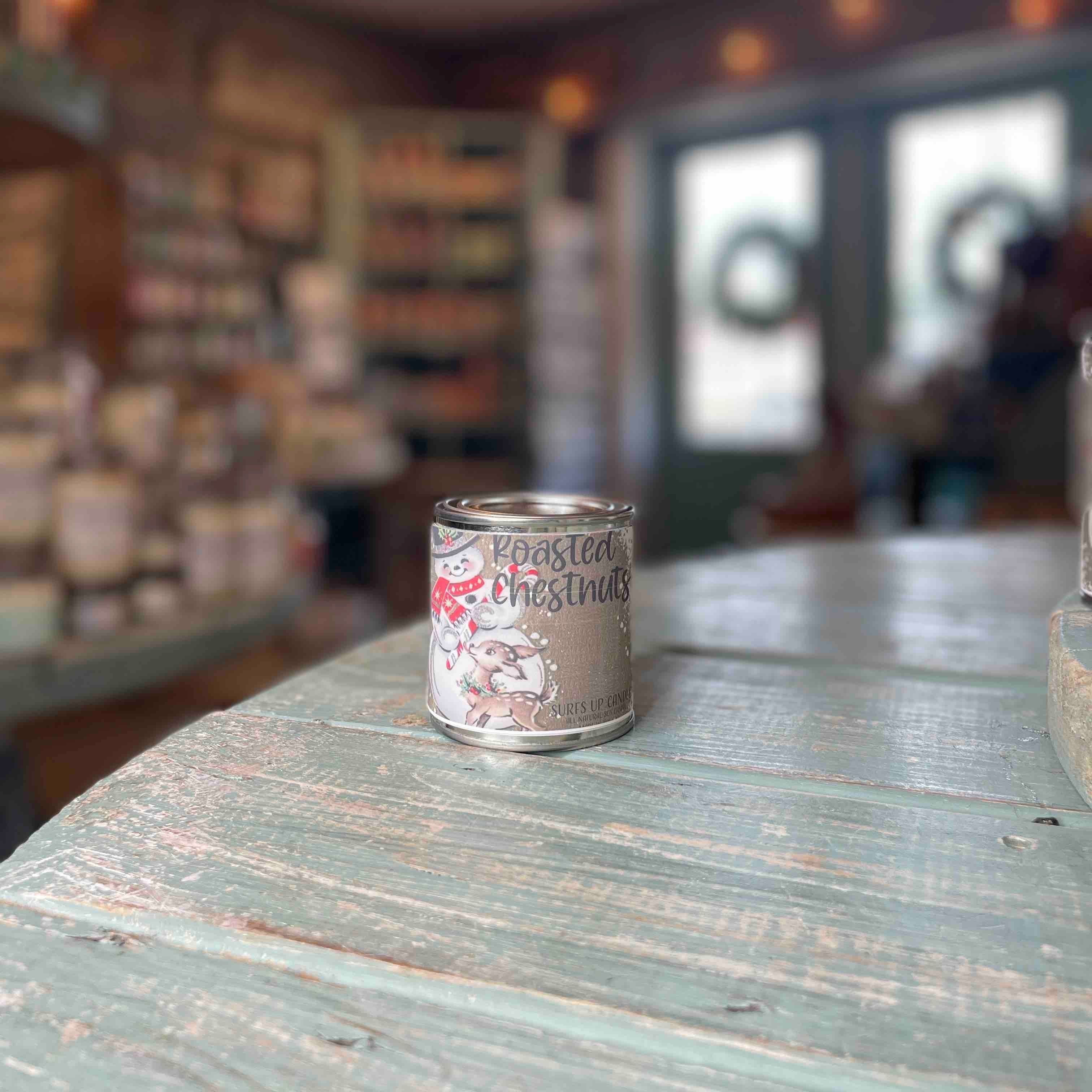 Roasted Chestnuts Paint Can Candle - Christmas Collection