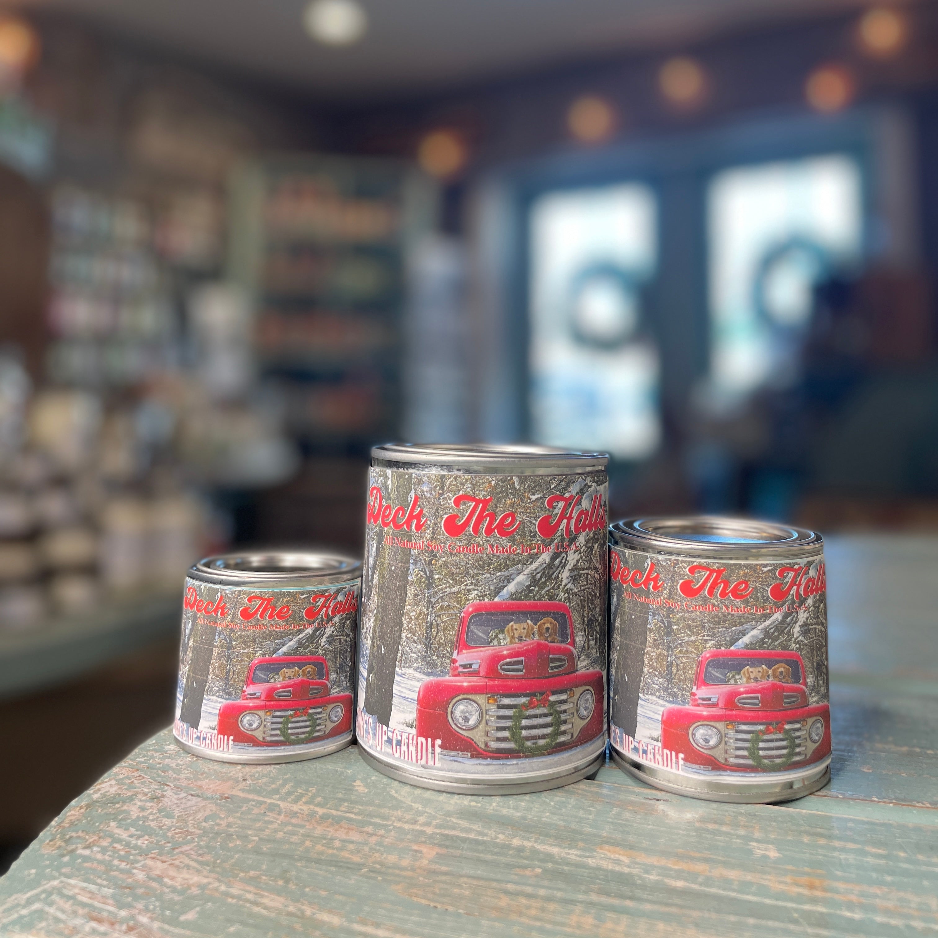 Deck The Halls Paint Can Candle - Vintage Collection