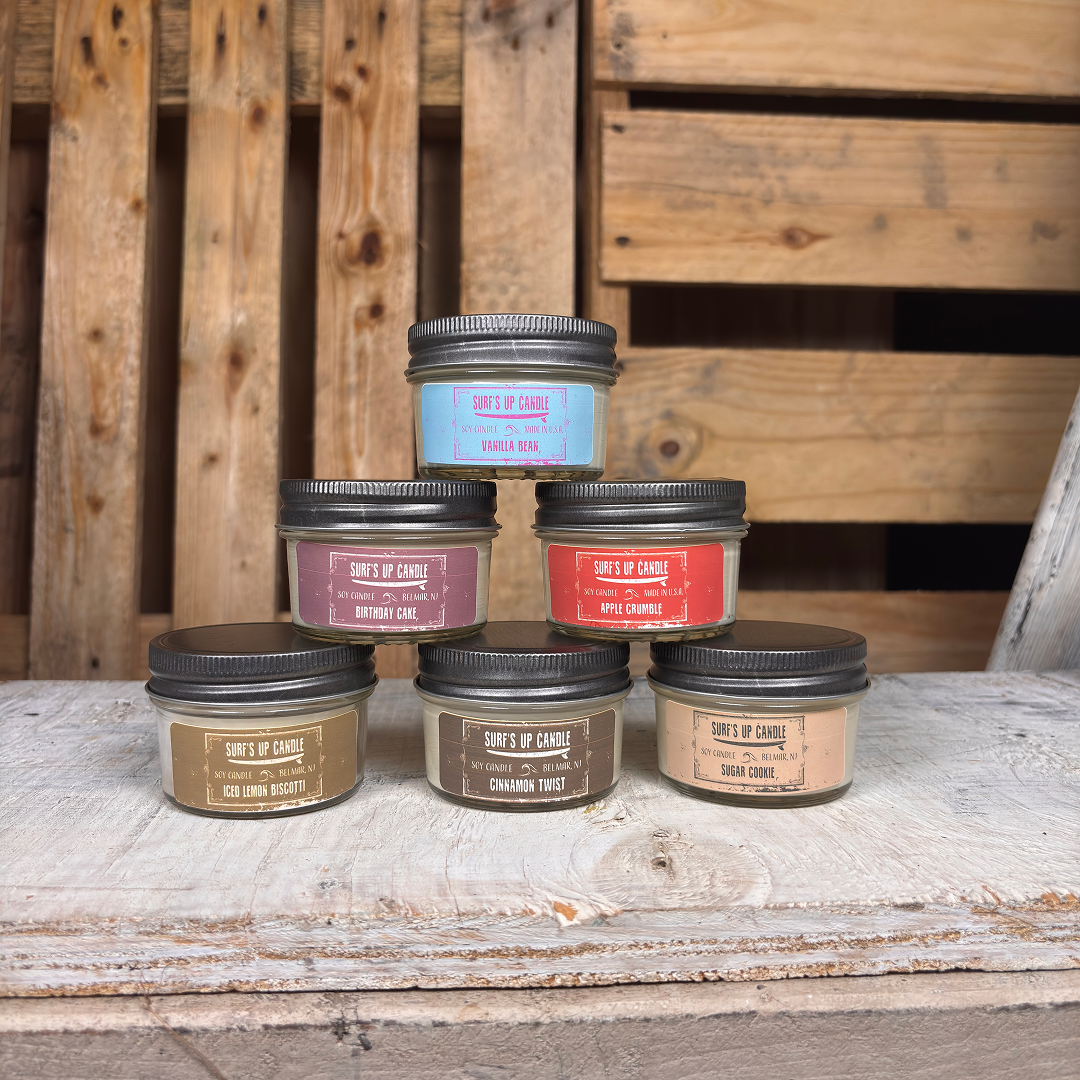 Sweet Tooth Sampler Candle Set | 6 Mini Mason Jar Candles