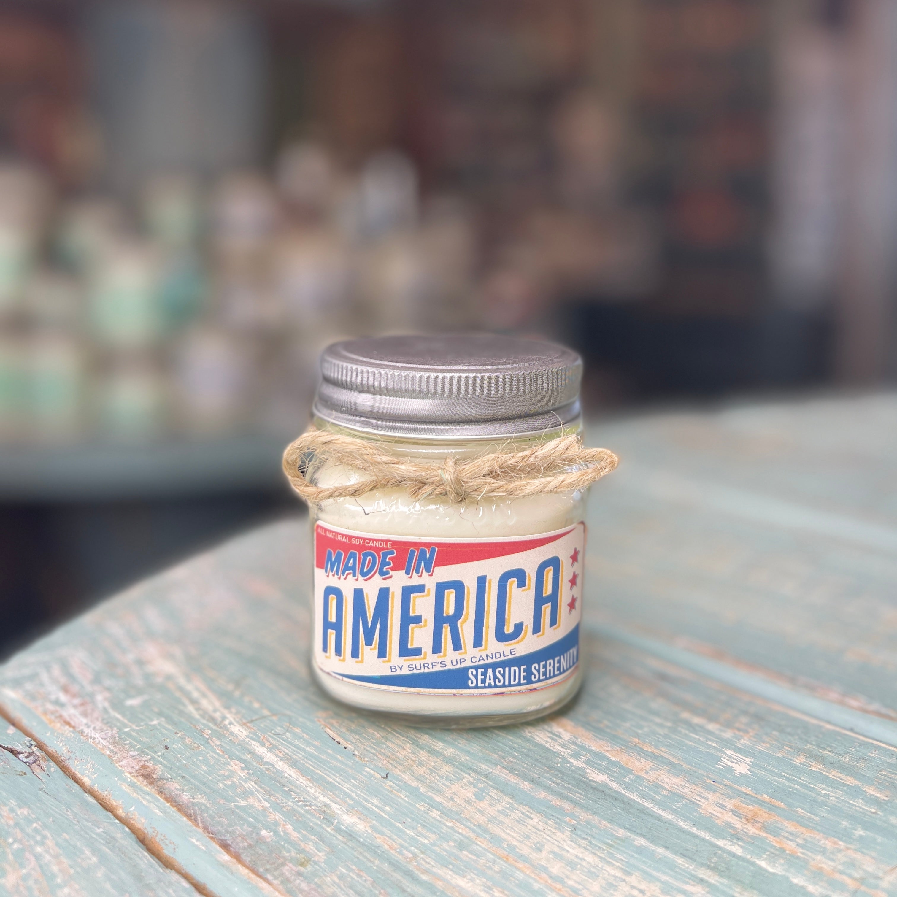 Made in America Seaside Serenity Mason Jar Candle - Americana Collection