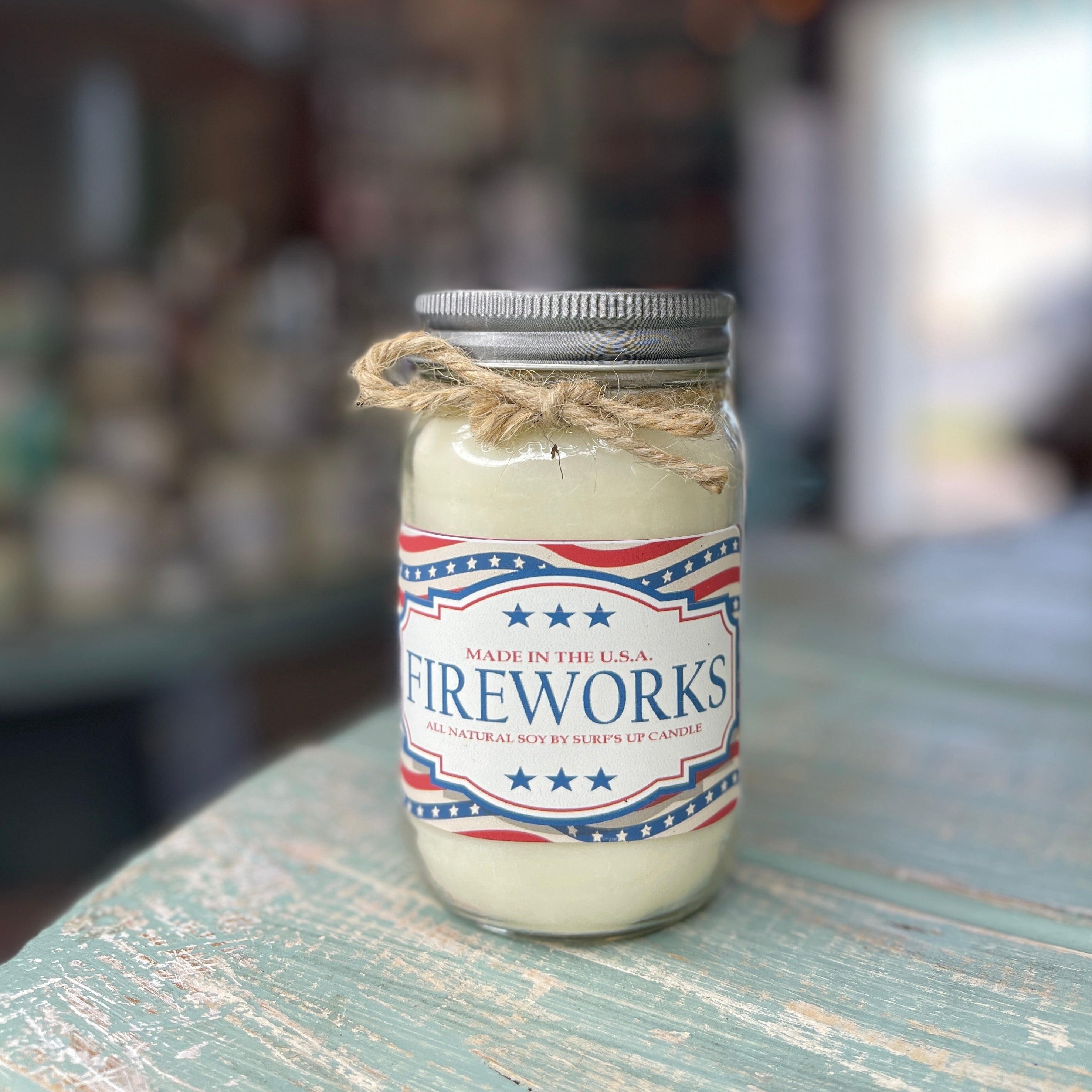 Fireworks Mason Jar Candle - Americana Collection