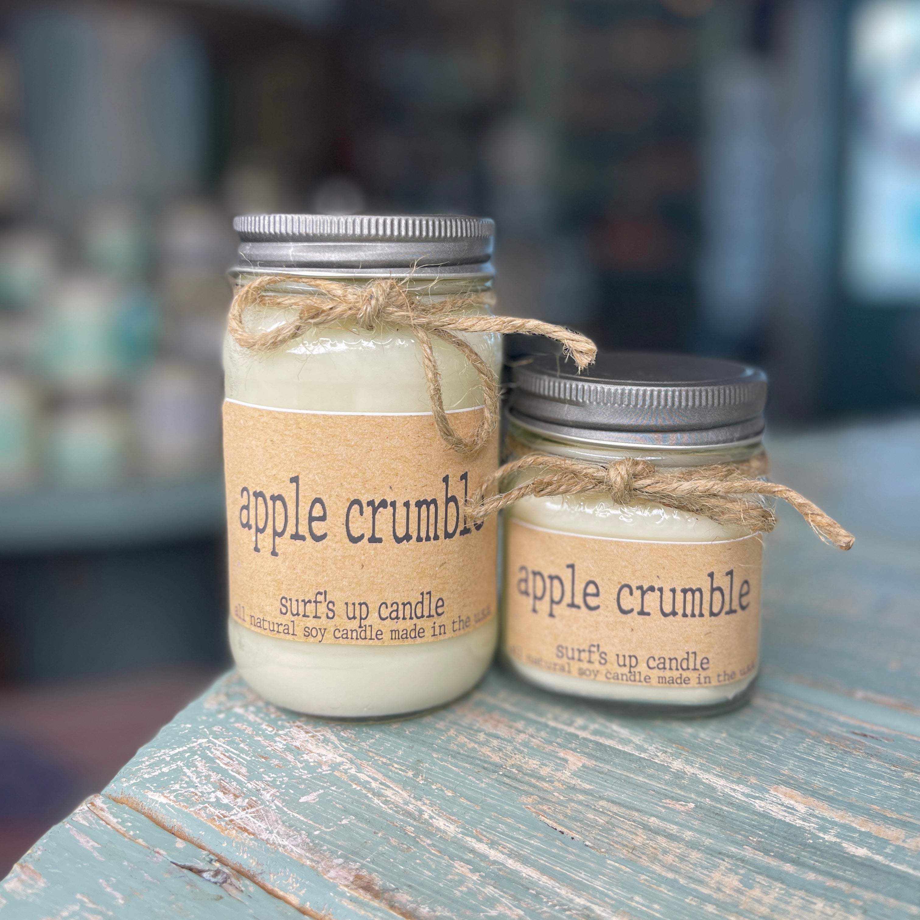 Apple Crumble Mason Jar Candle - Brown Bag Collection