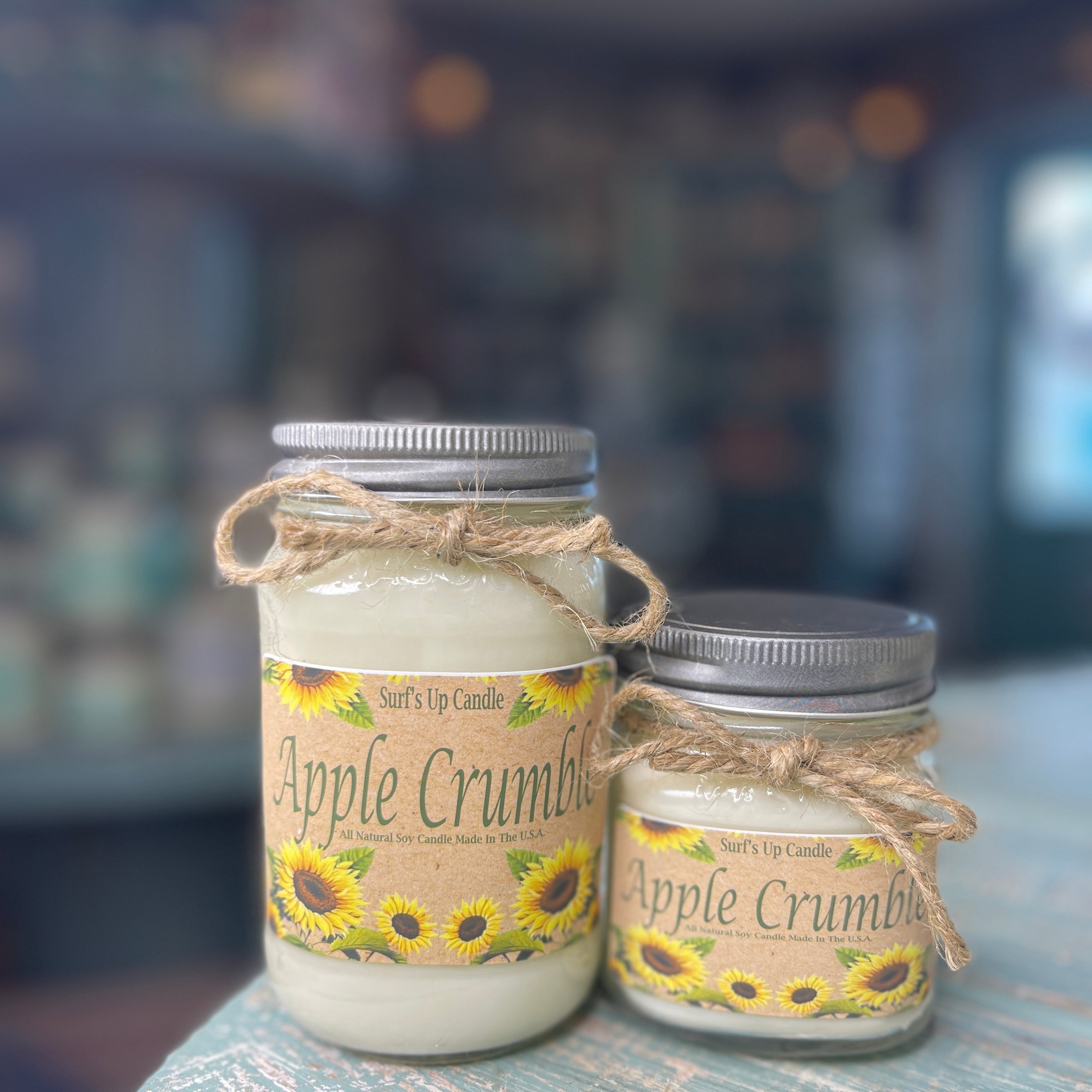 Apple Crumble Mason Jar Candle - Fall Collection