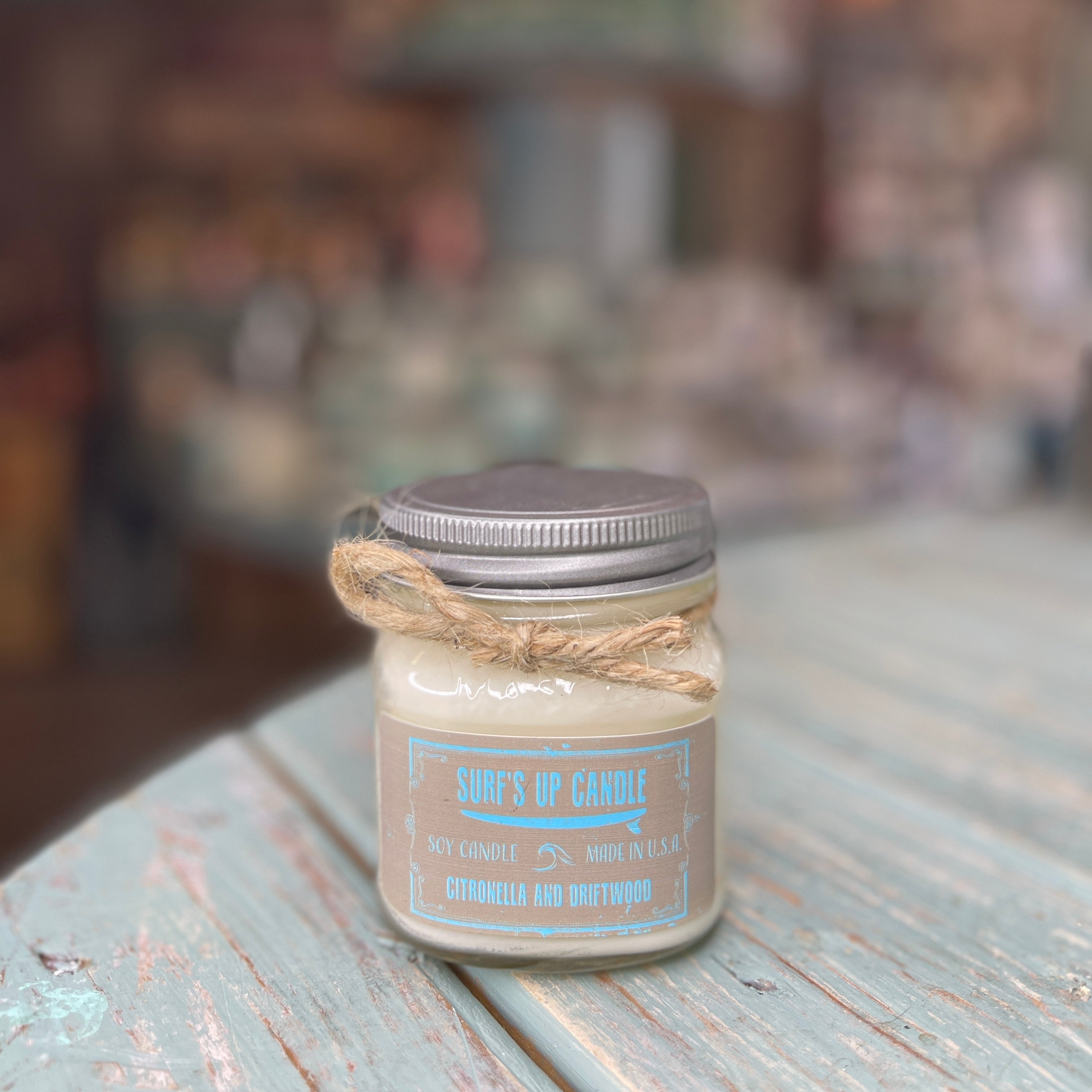 Citronella and Driftwood Mason Jar Candle - Original Collection
