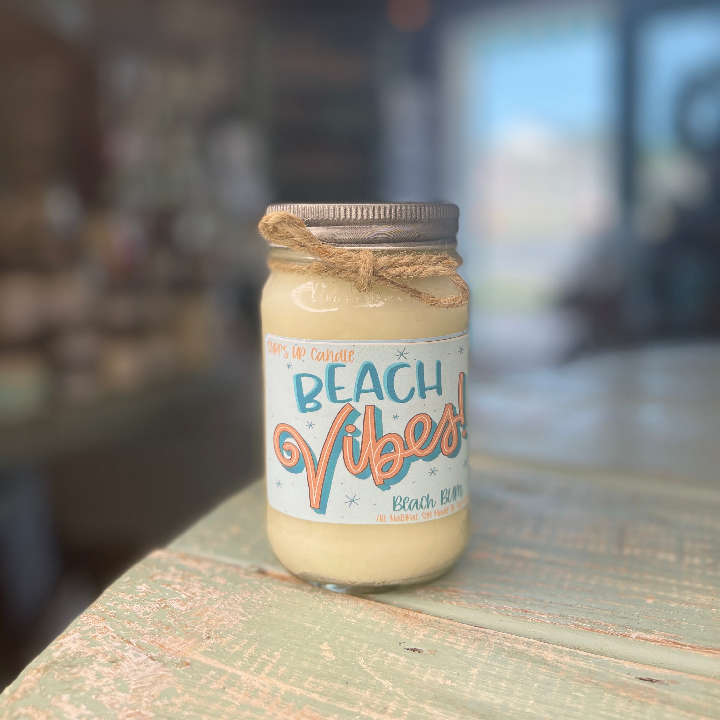 Beach Bum Beach Vibes Mason Jar Candle - Limited Edition