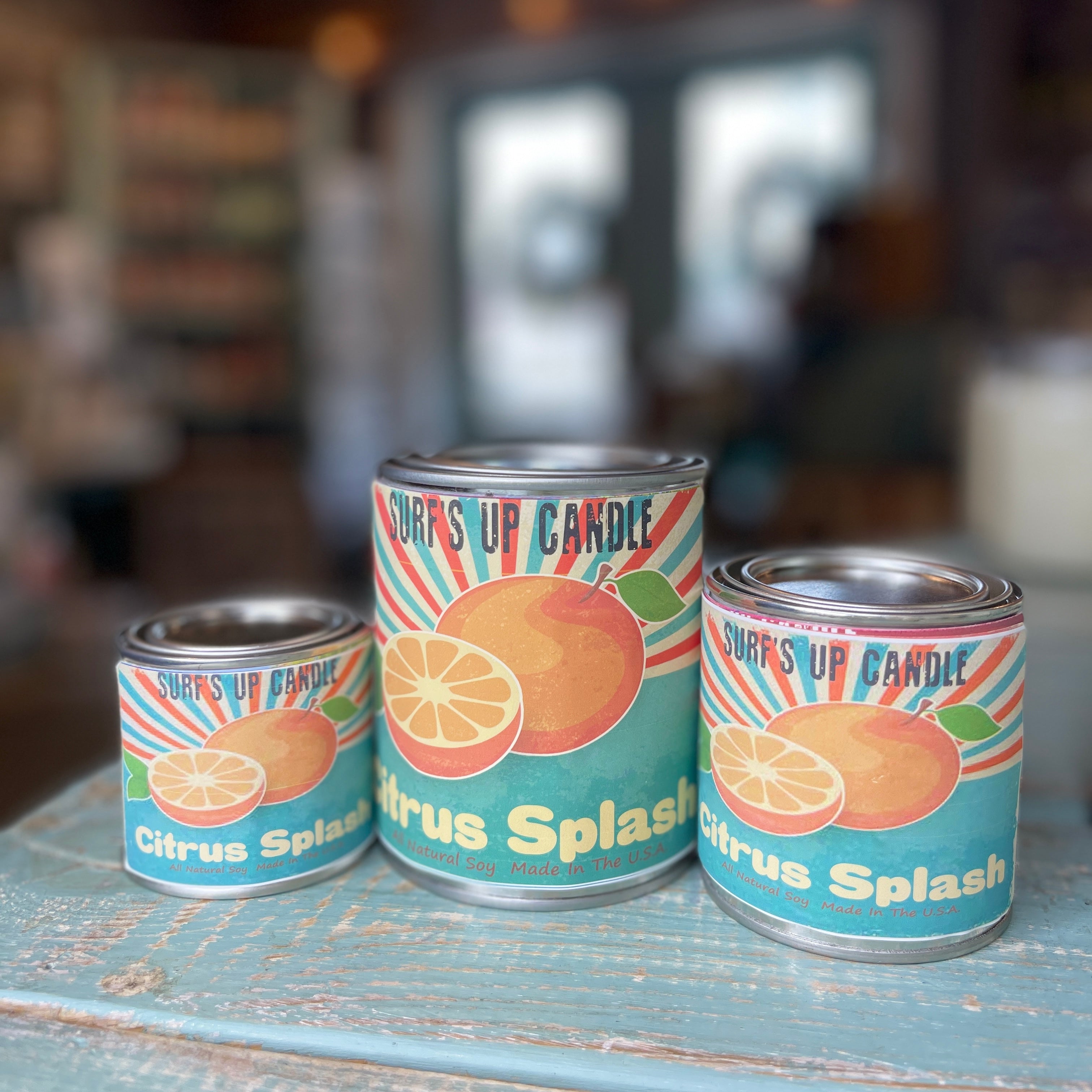 Citrus Splash Paint Can Candle - Vintage Collection