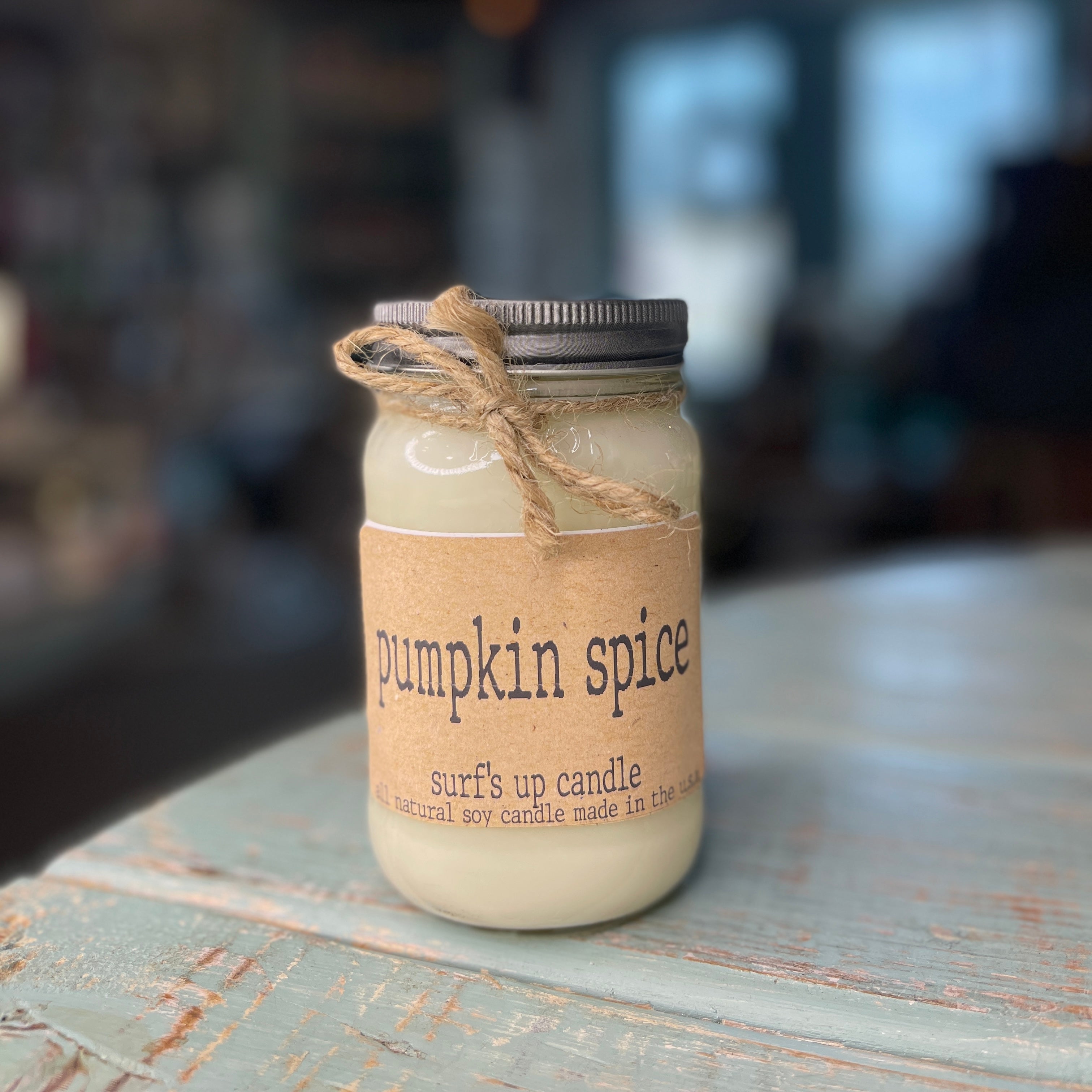 Pumpkin Spice Mason Jar Candle - Brown Bag Collection