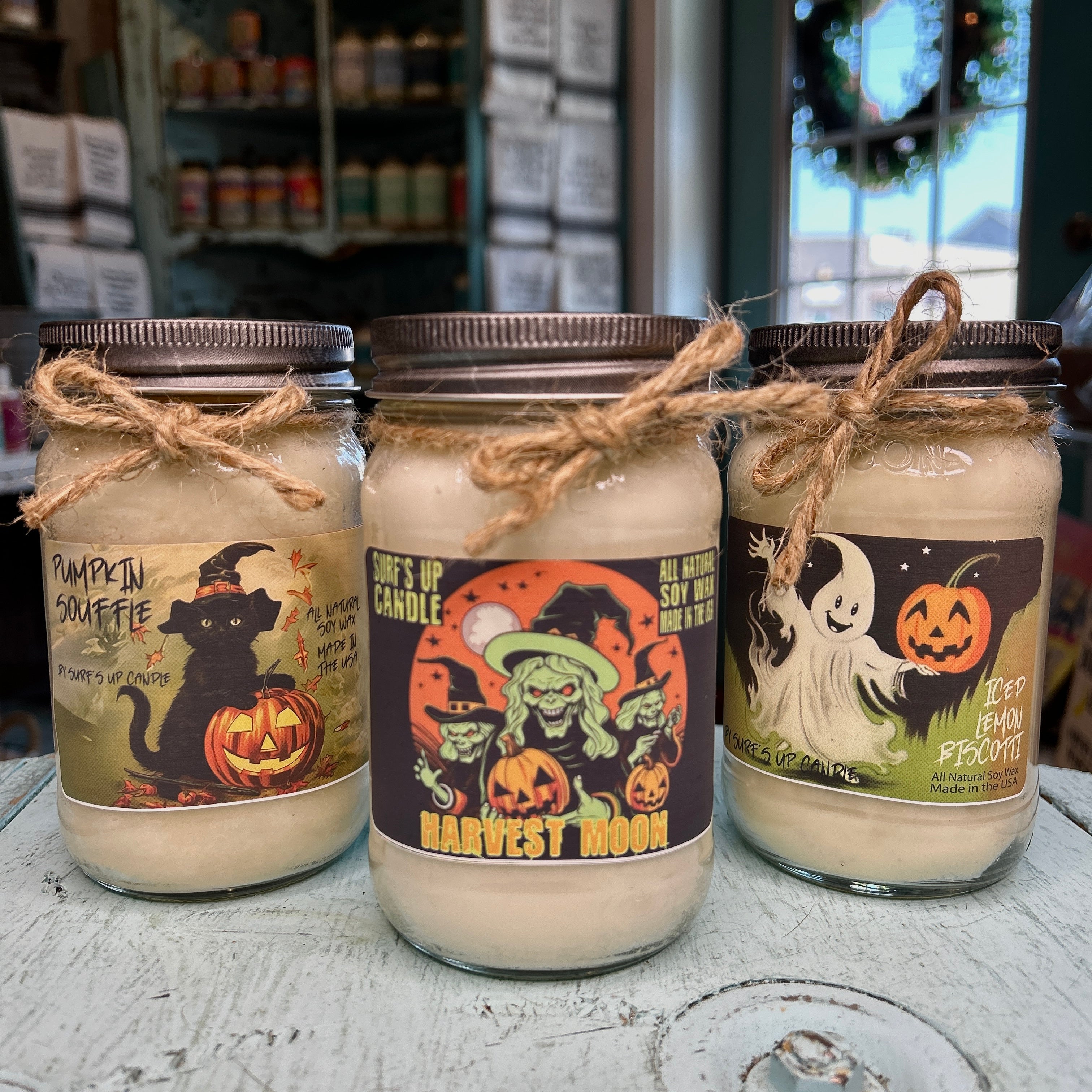 Mythical Mayhem Mason Jar Candle Trio - Halloween Collection