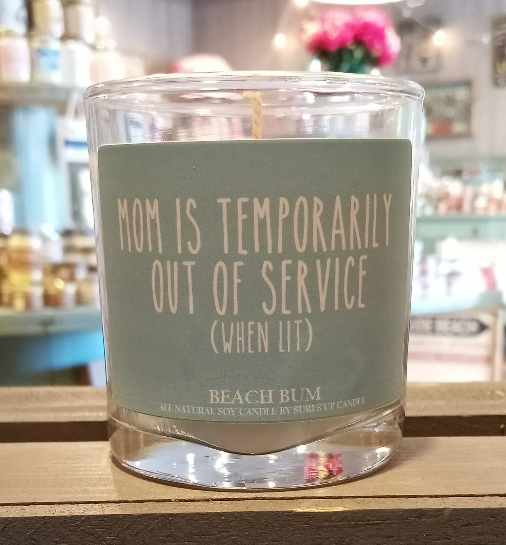 Humor 8oz Tumbler - Mom Out Of Service - Beach Bum