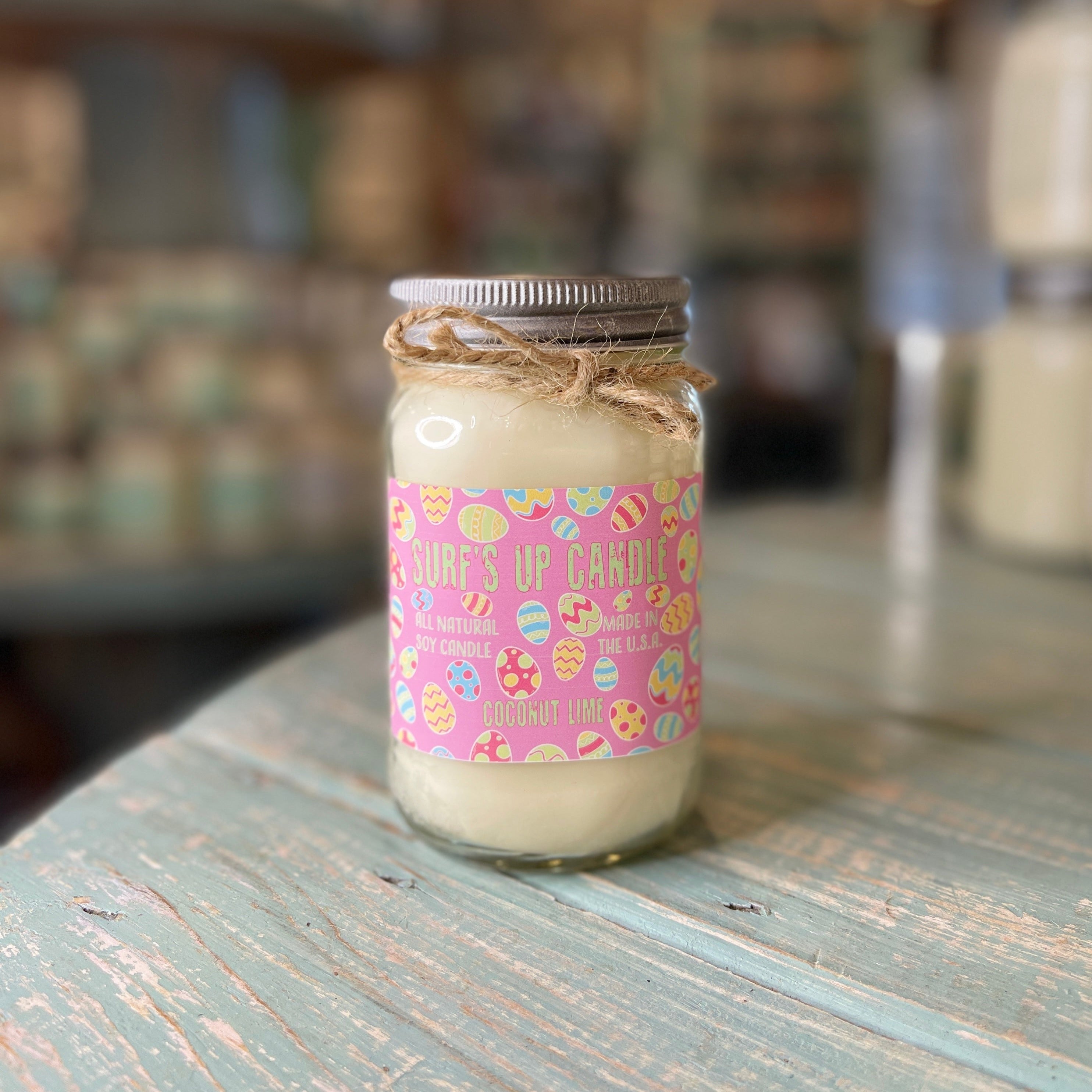 Hippity Hop Coconut Lime Mason Jar Candle - Easter Collection
