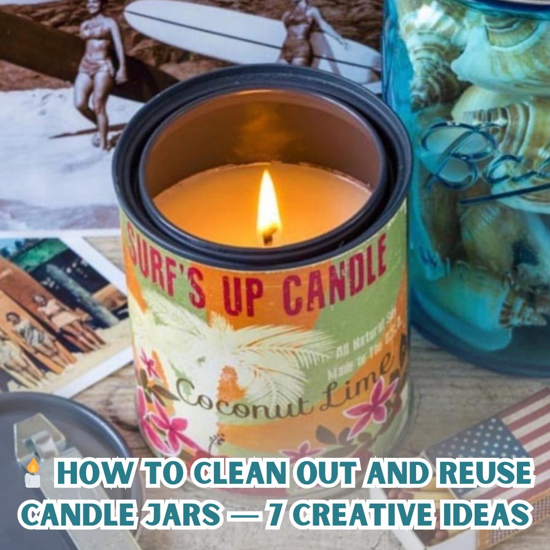 🕯️ How to Clean Out and Reuse Candle Jars — 7 Creative Ideas