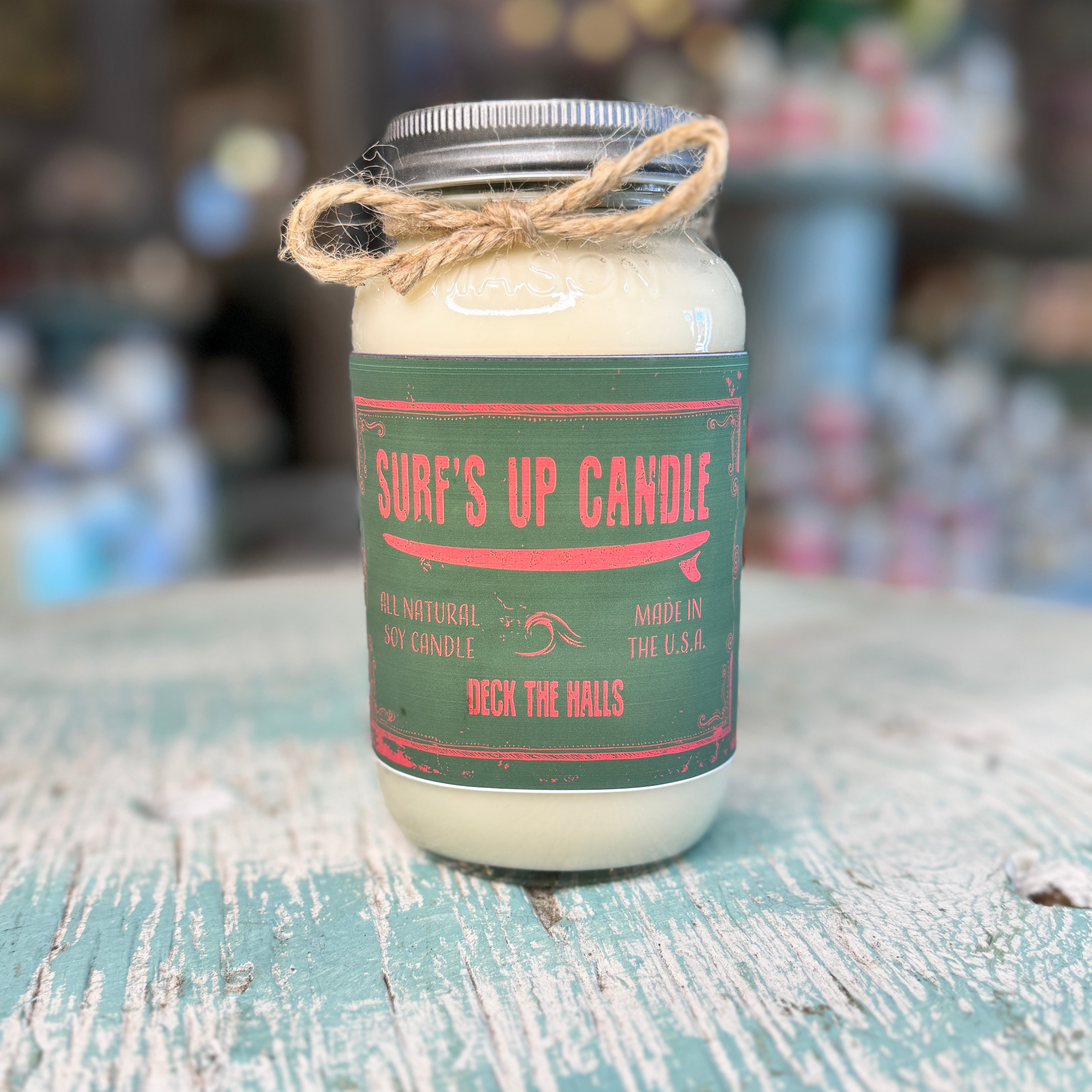 Surfs Up Candle Mason Jar Candle