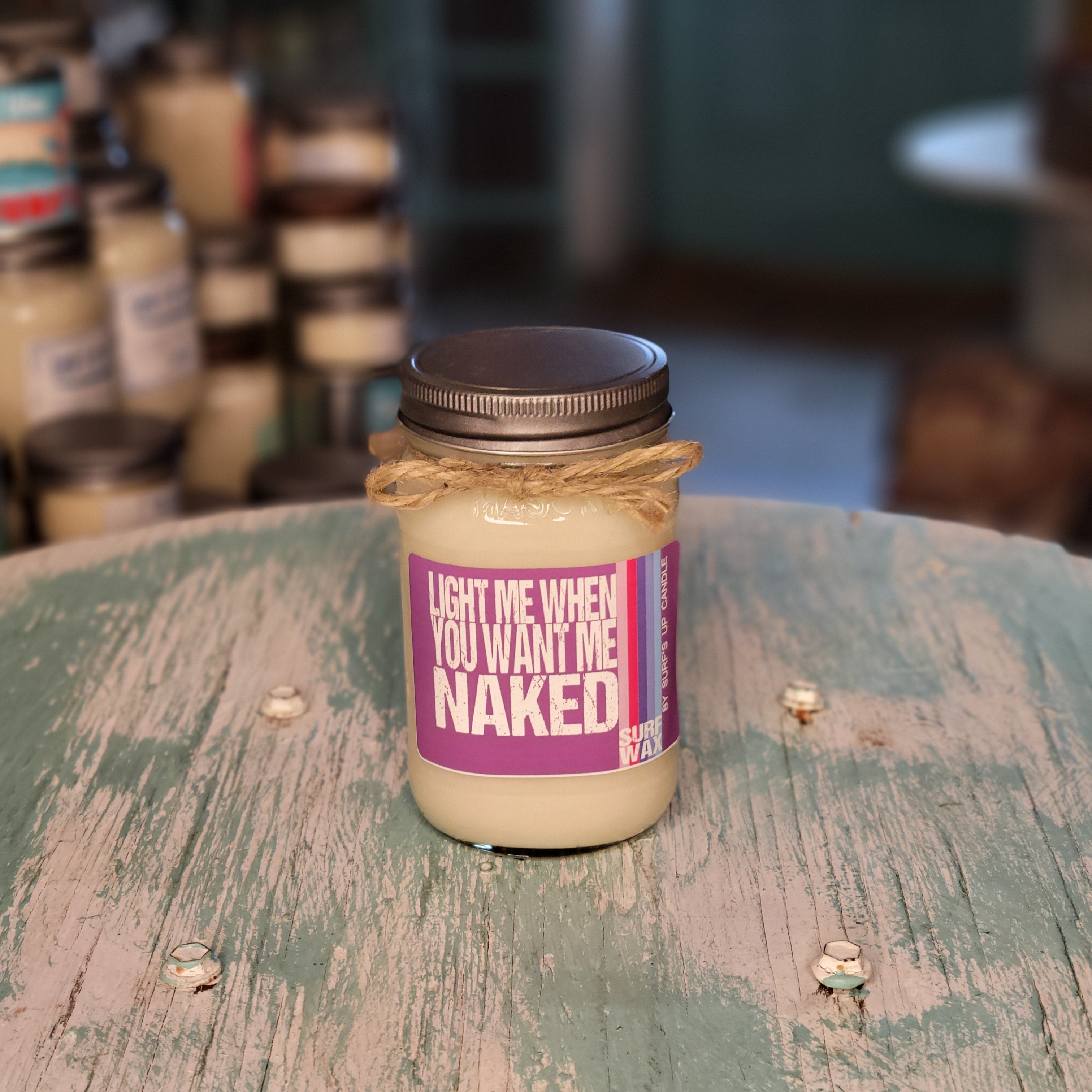Naked Surf Wax Mason Jar Candle - Not your Mother's Collection