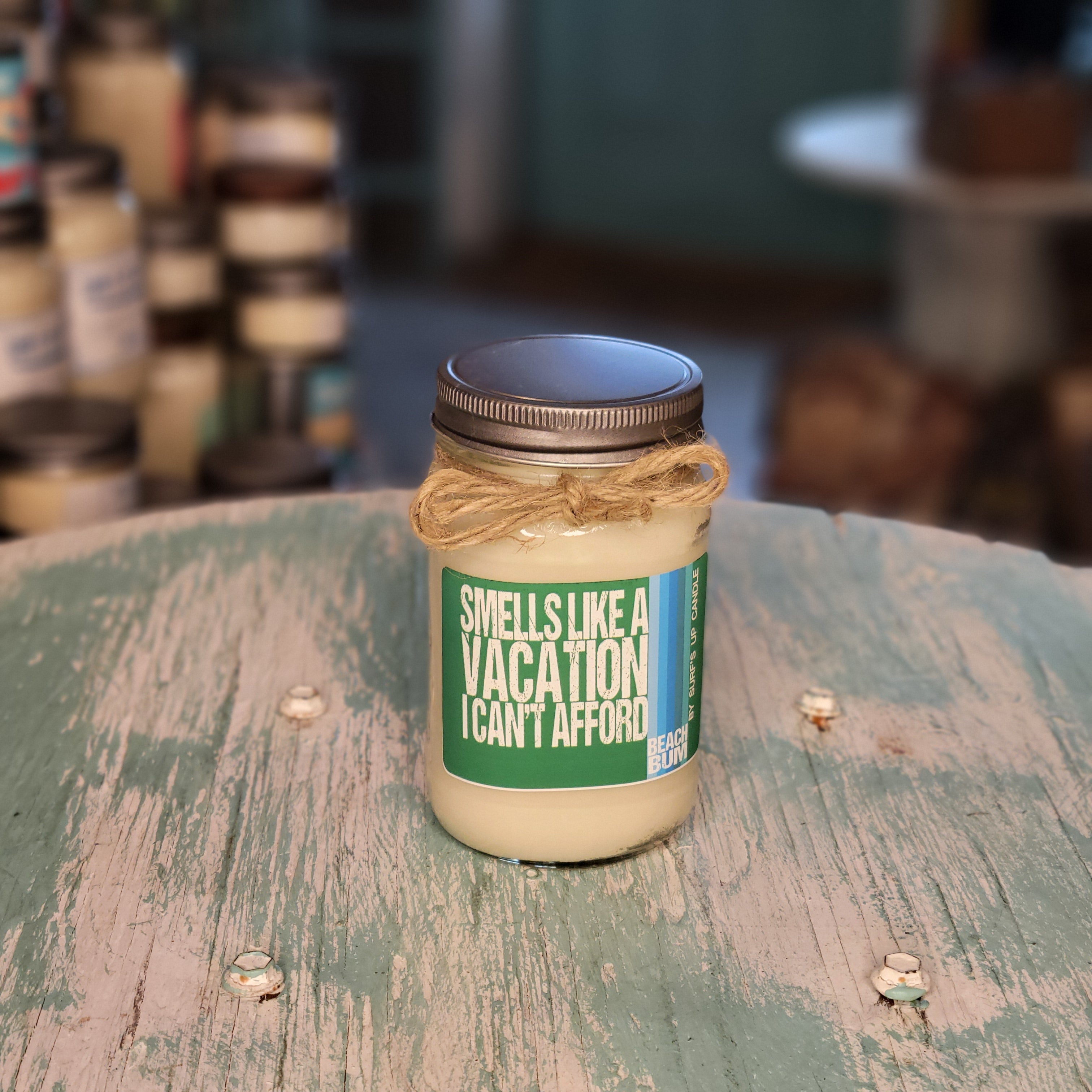 Smells Like Vacation Beach Bum Mason Jar Candle - Not Your Mother's Collection