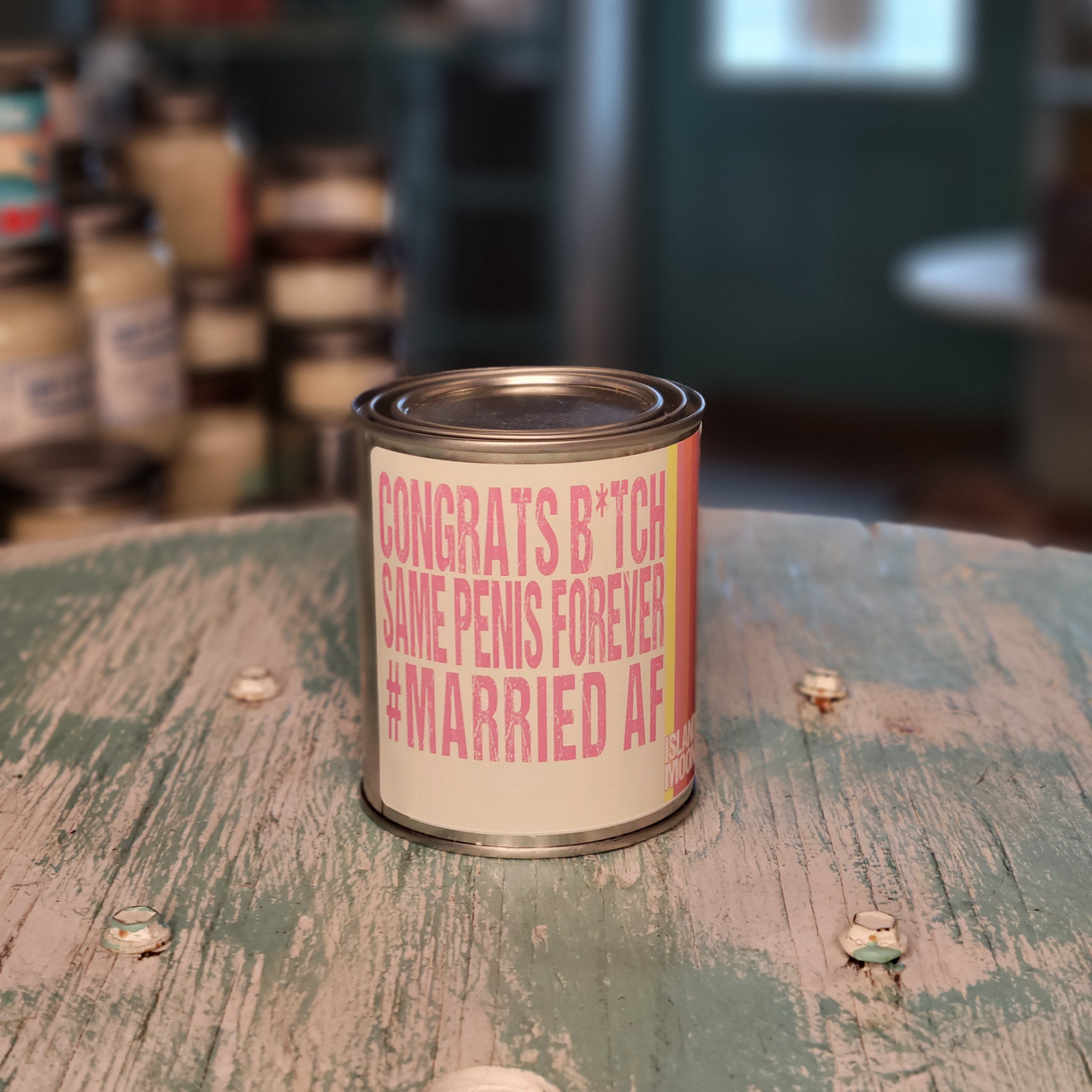 Married AF Island Moon Paint Can Candle - Not Your Mother's Collection
