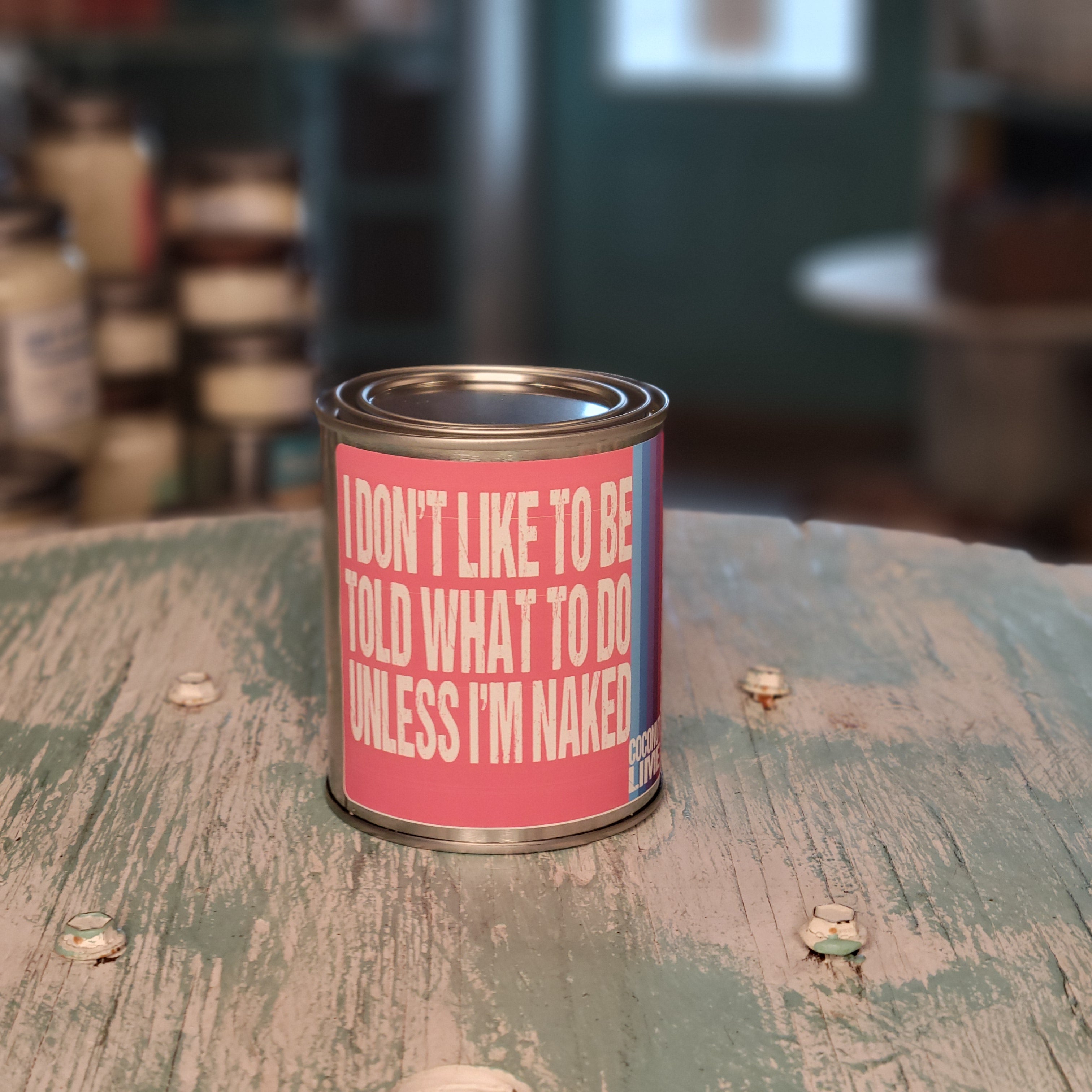 Be Told Coconut Lime Paint Can Candle - Not Your Mother's Collection