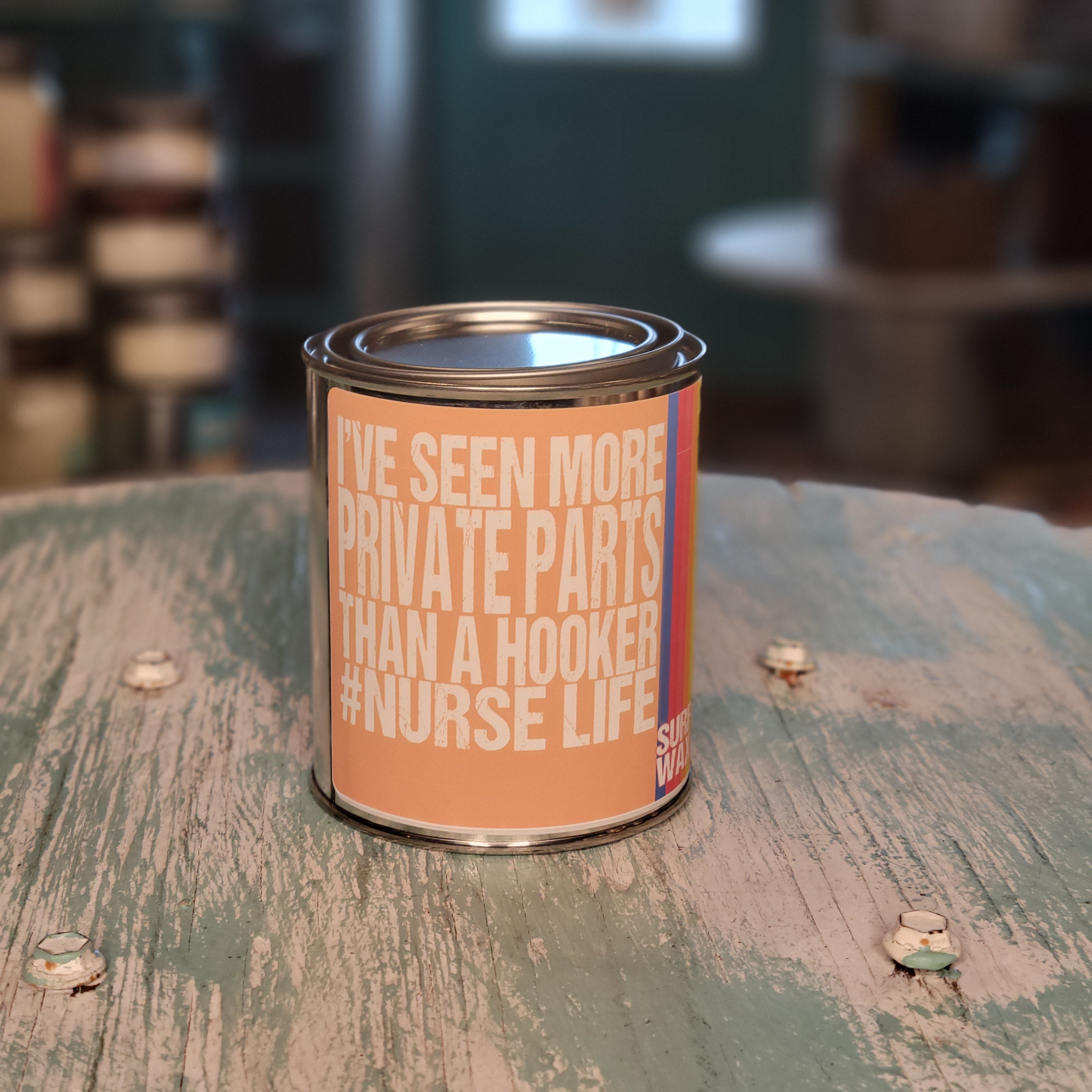 Nurse Life Surf Wax Paint Can Candle - Not Your Mother's Collection