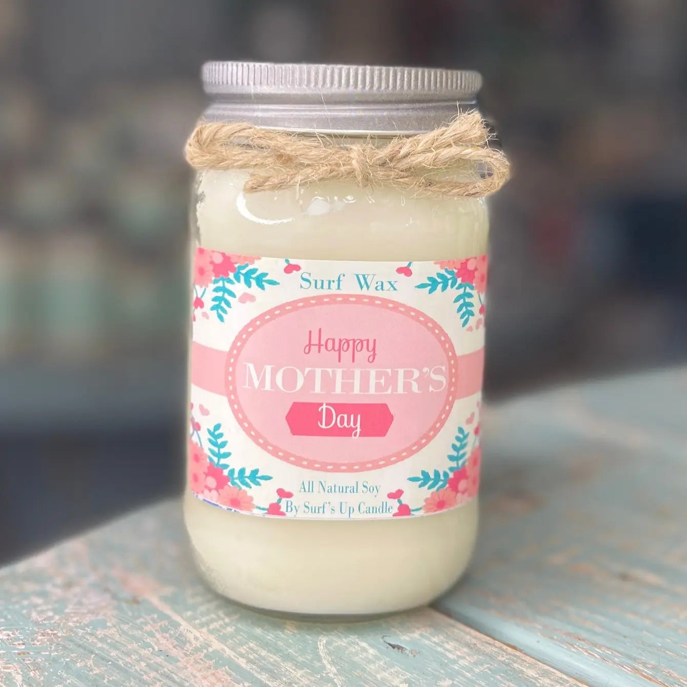Surf Wax Mason Jar Candle - Mother's Day Collection