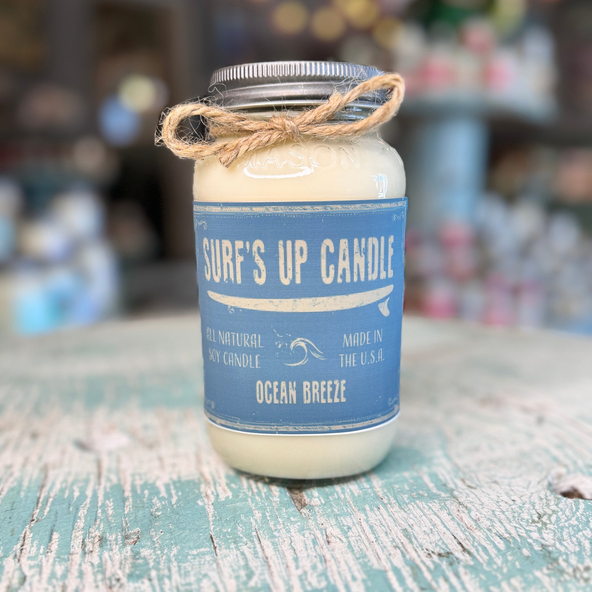 Ocean Breeze Mason Jar Candle
