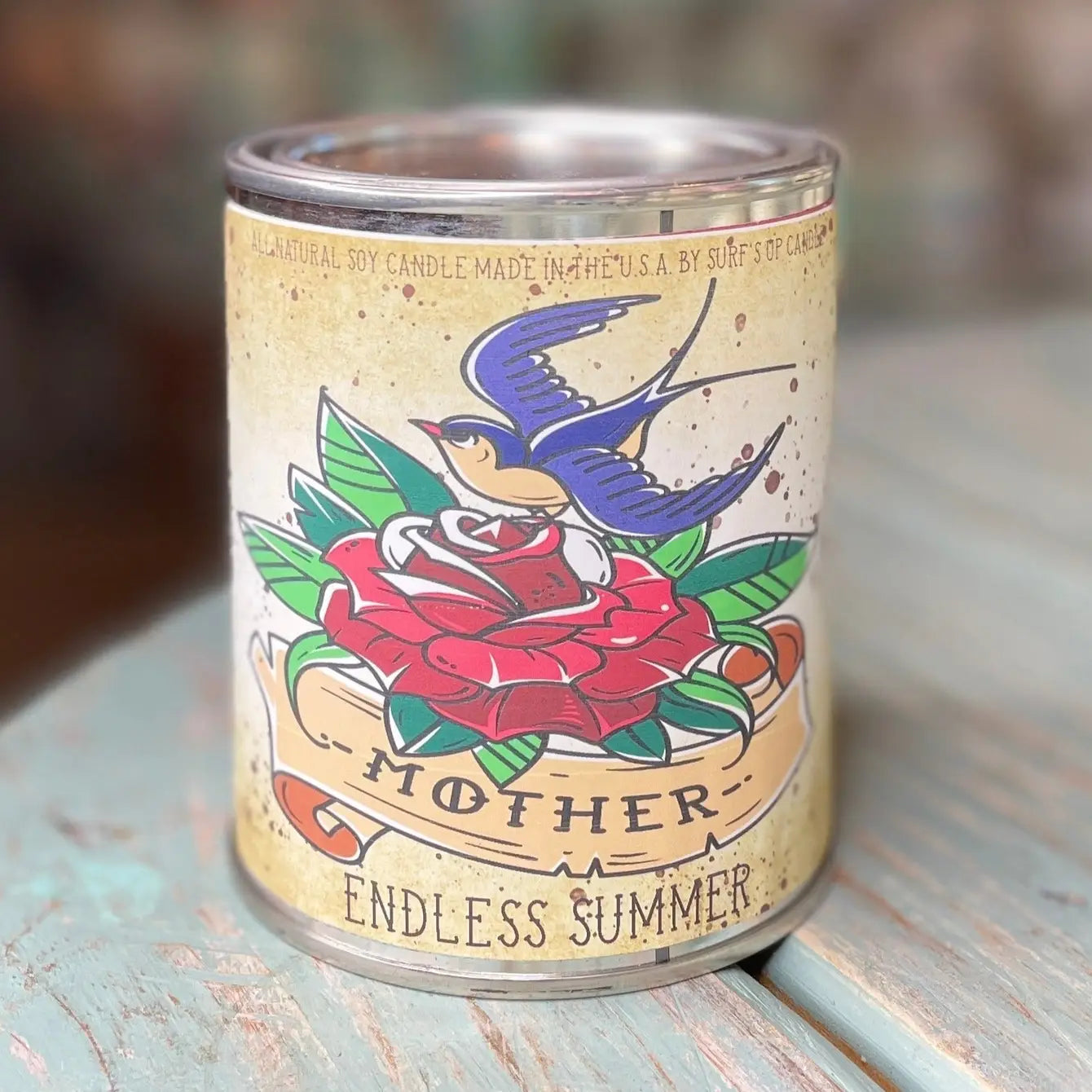 Endless Summer Tattoo Inspired Paint Can Candle - Mother's Day Collection