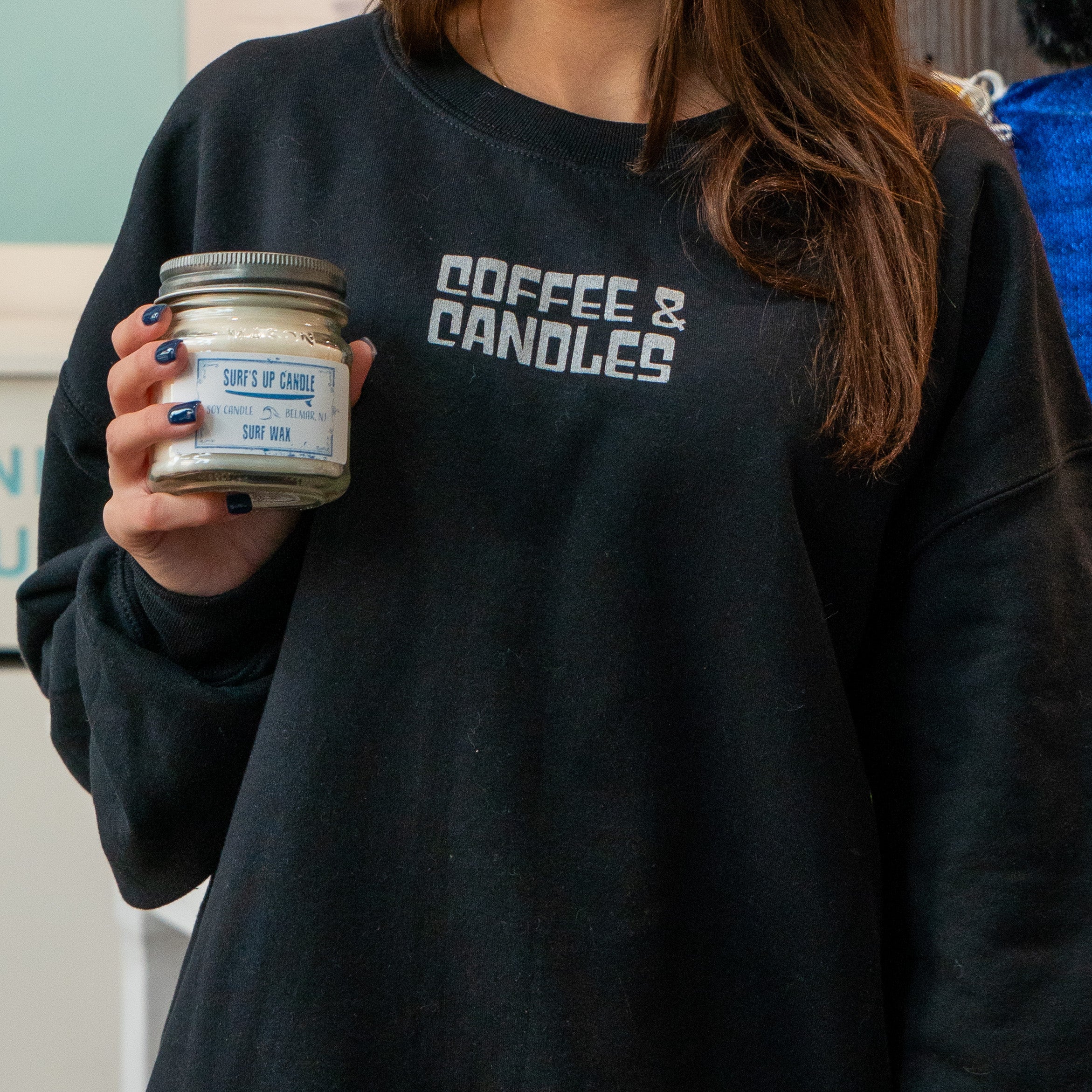 Luc Crew Neck - Coffee & Candles