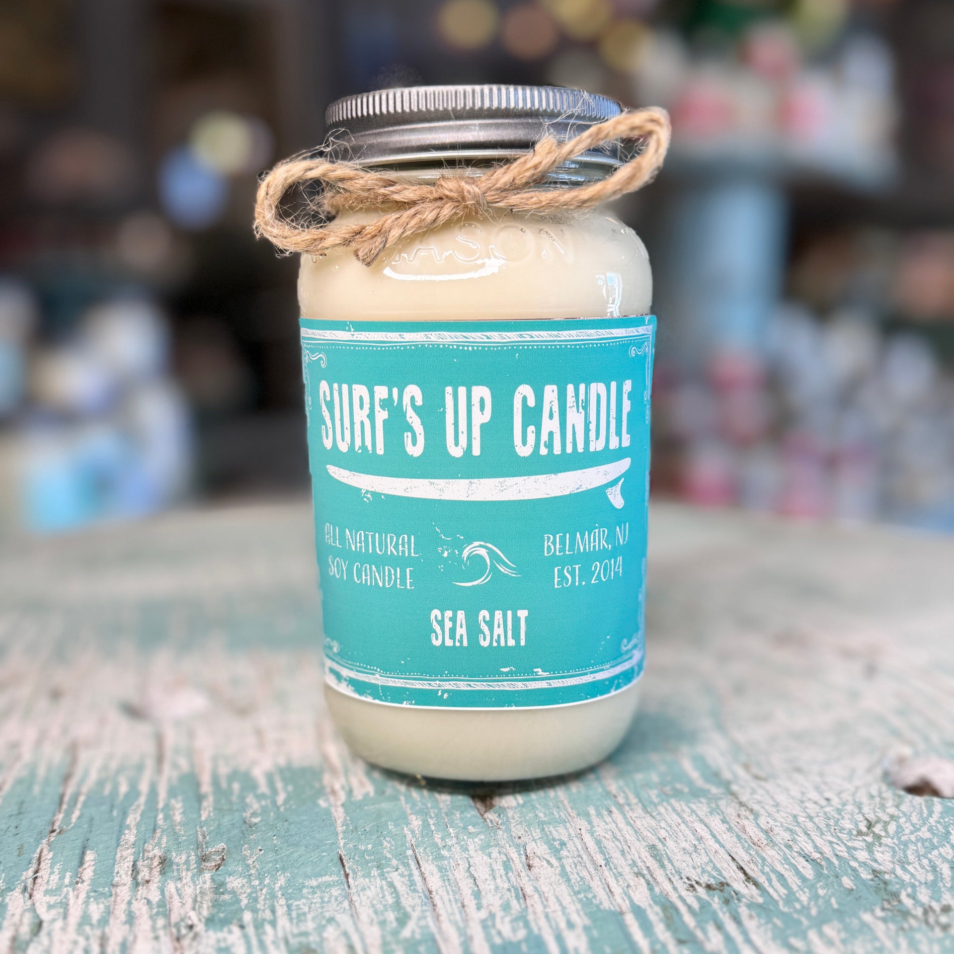 Sea Salt Mason Jar Candle