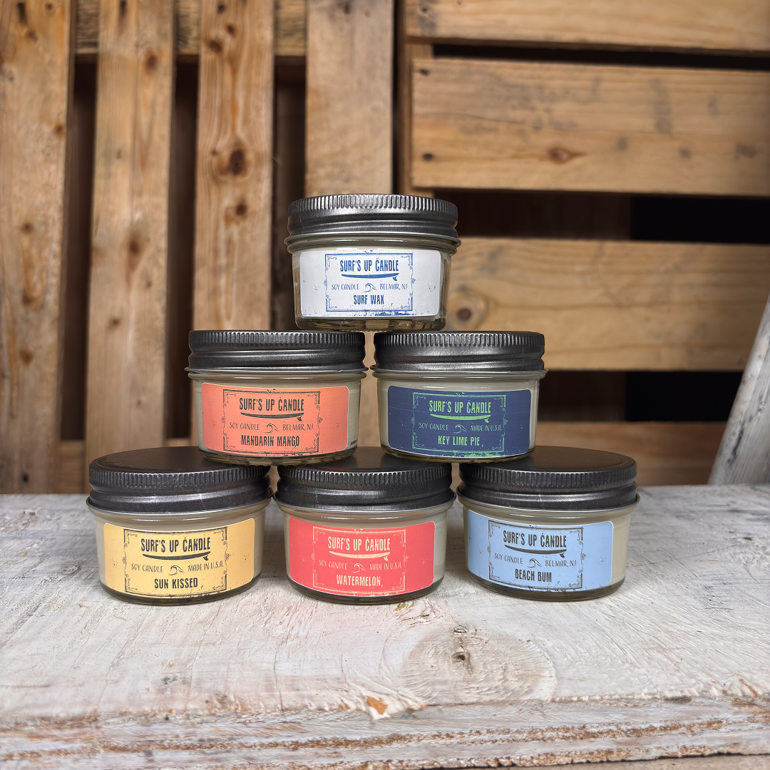 Summer Favorites Sampler Candle Set | 6 Mini Mason Jar Candles