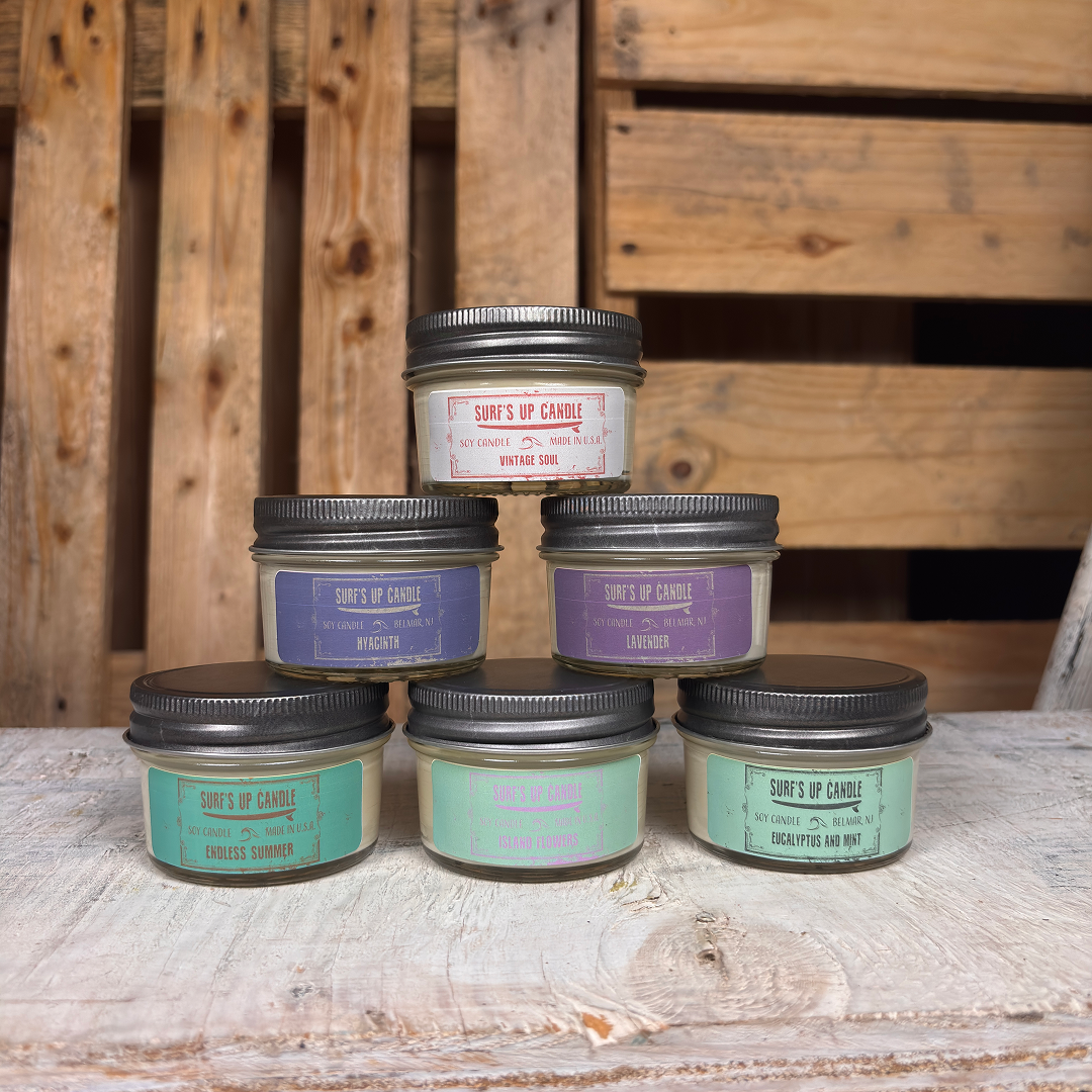 Floral Favorites Sampler Candle Set | 6 Mini Mason Jar Candles