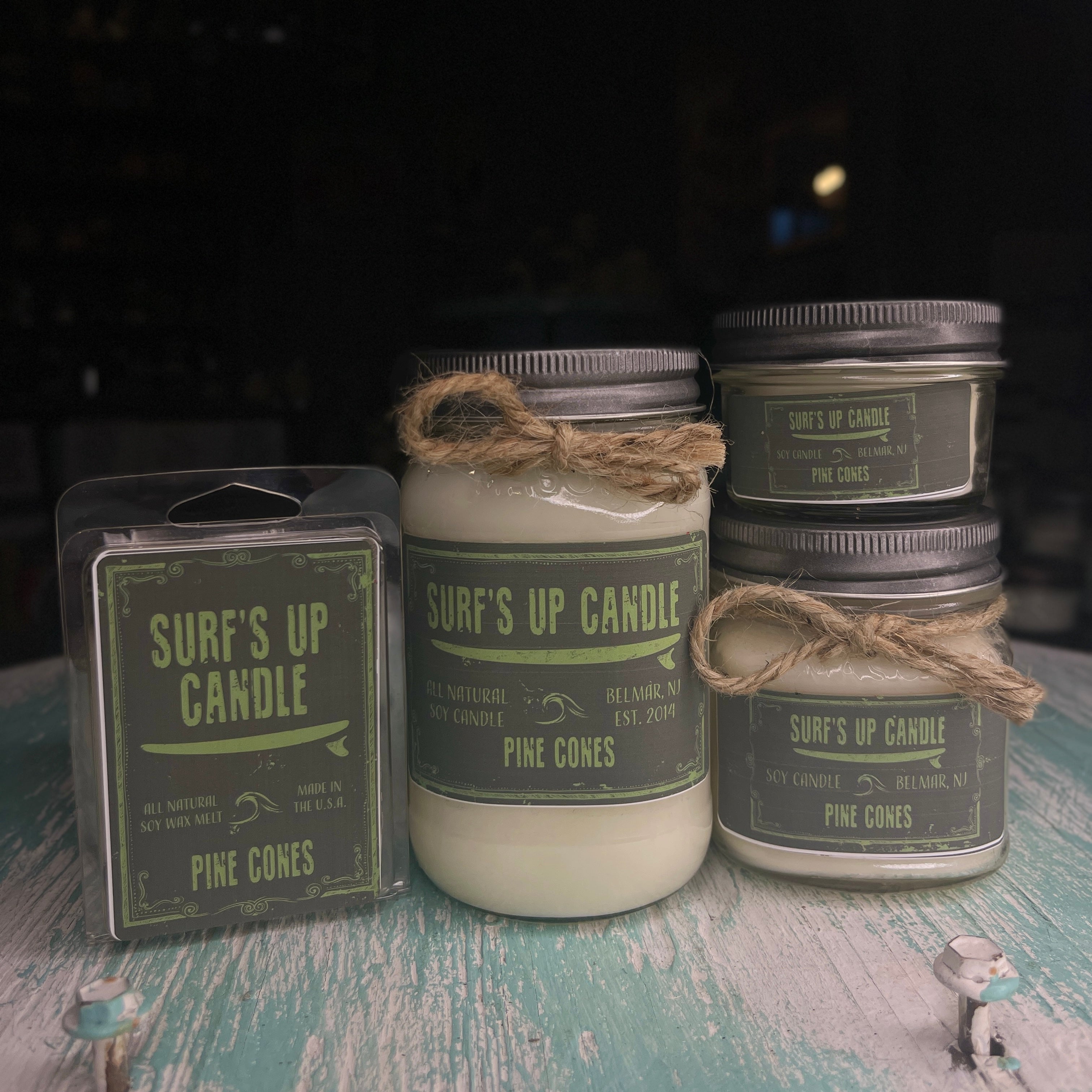 Pine Cones Mason Jar Candle - Original Collection