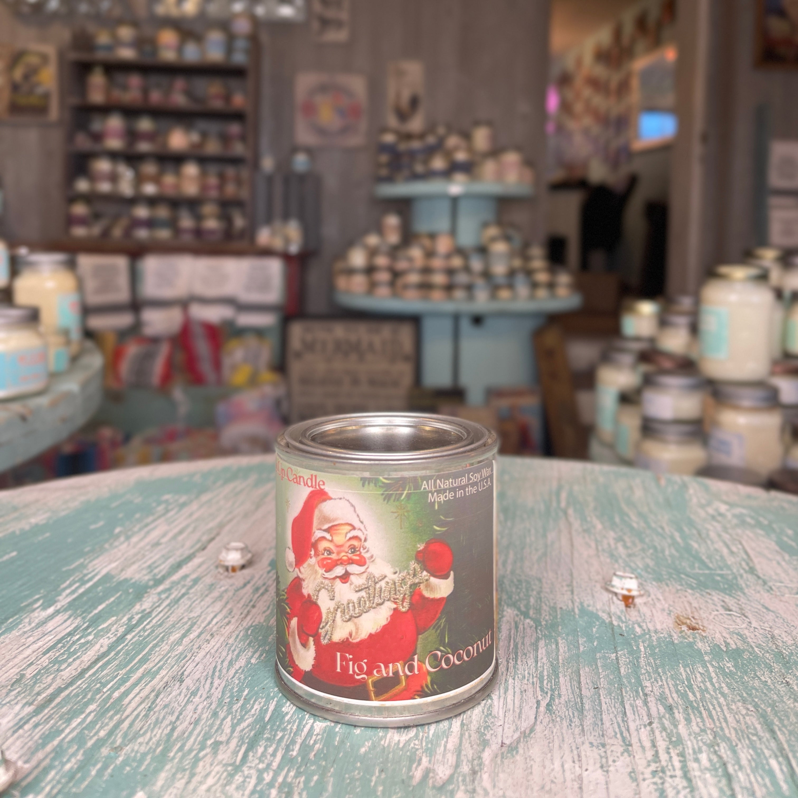 Side Walk Sale 24 Fig and Coconut Paint Can Candle - Vintage Collection