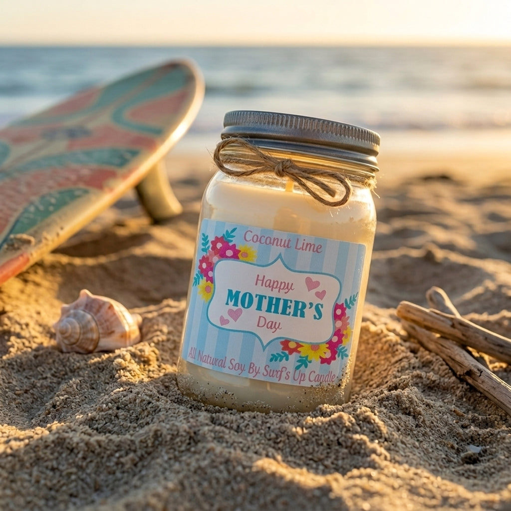 Coconut Lime Mason Jar Candle - Mother's Day Collection