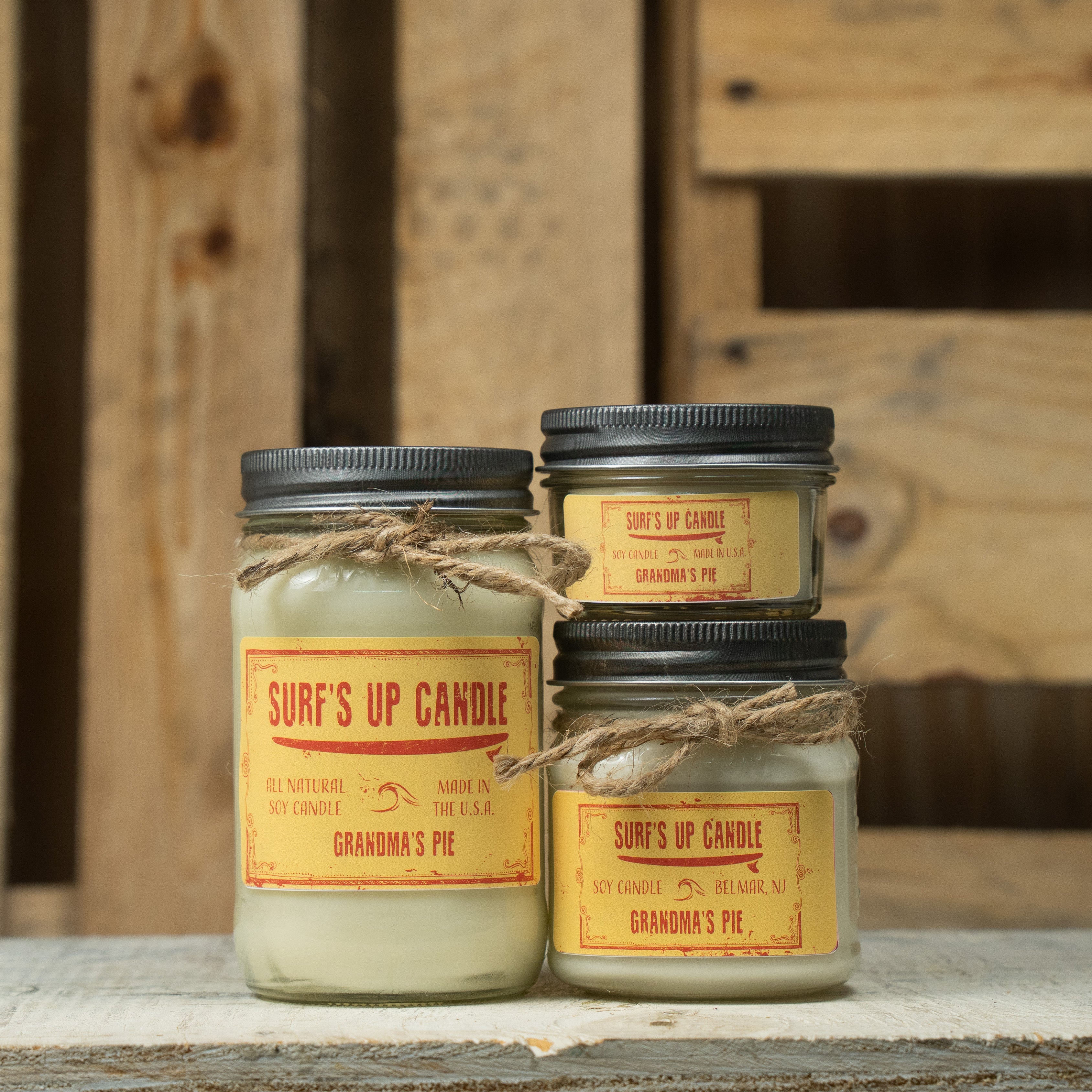 Grandmas Pie Mason Jar Candle - Original Collection