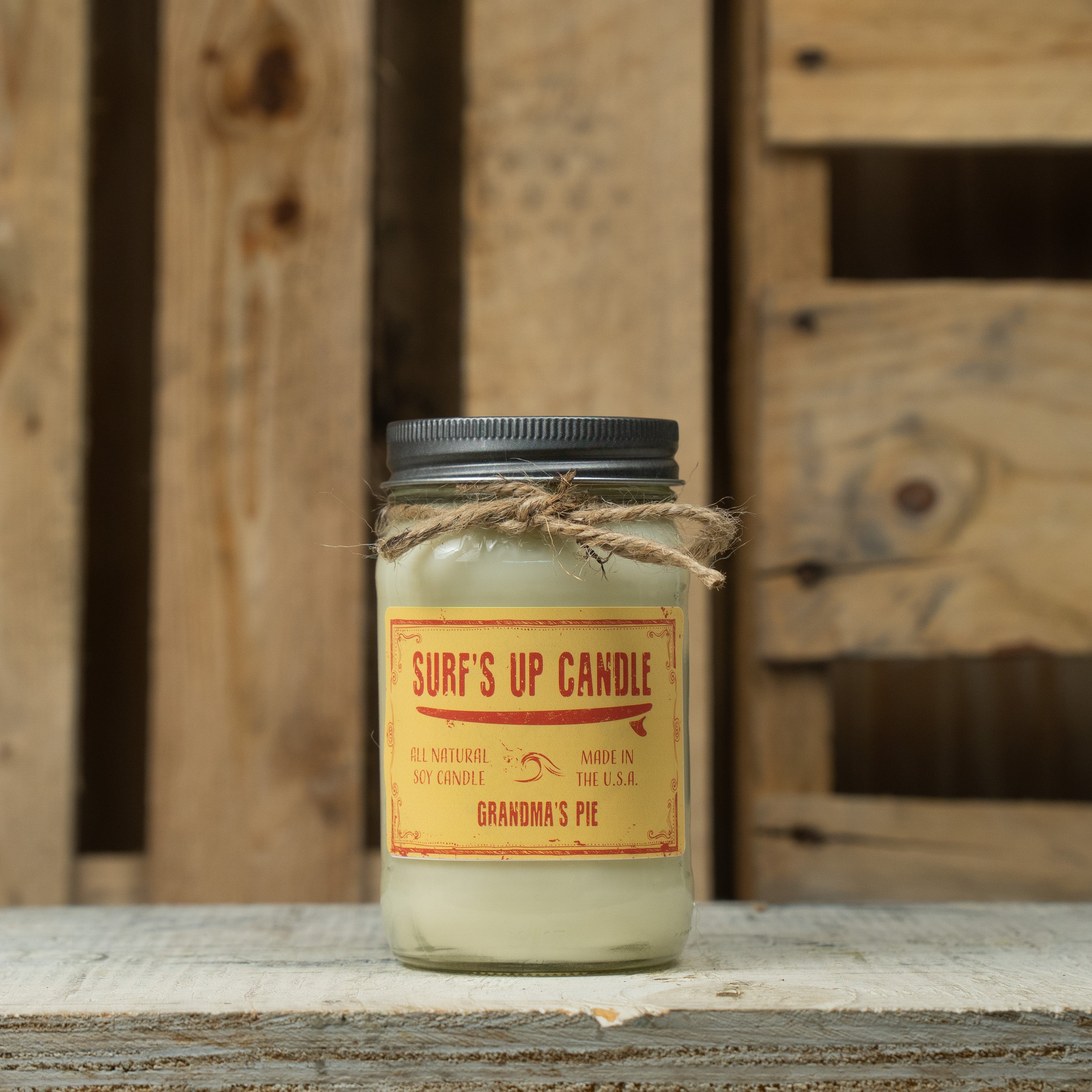 Grandmas Pie Mason Jar Candle - Original Collection