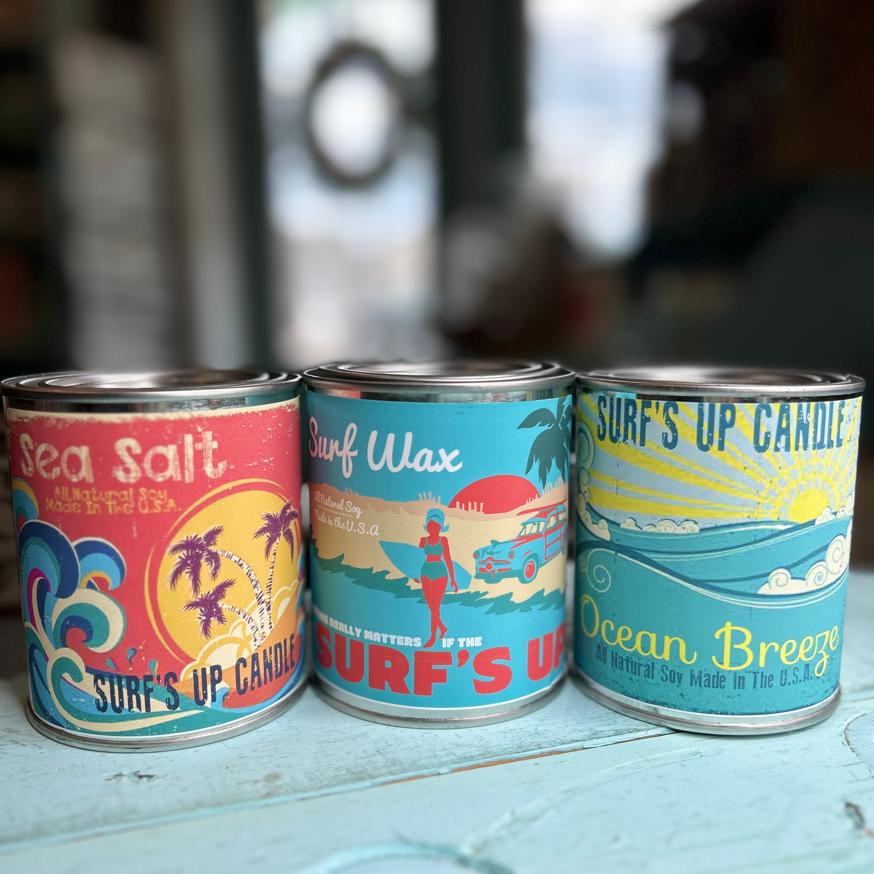 Peace On The Beach Paint Can Candle- Vintage Collection