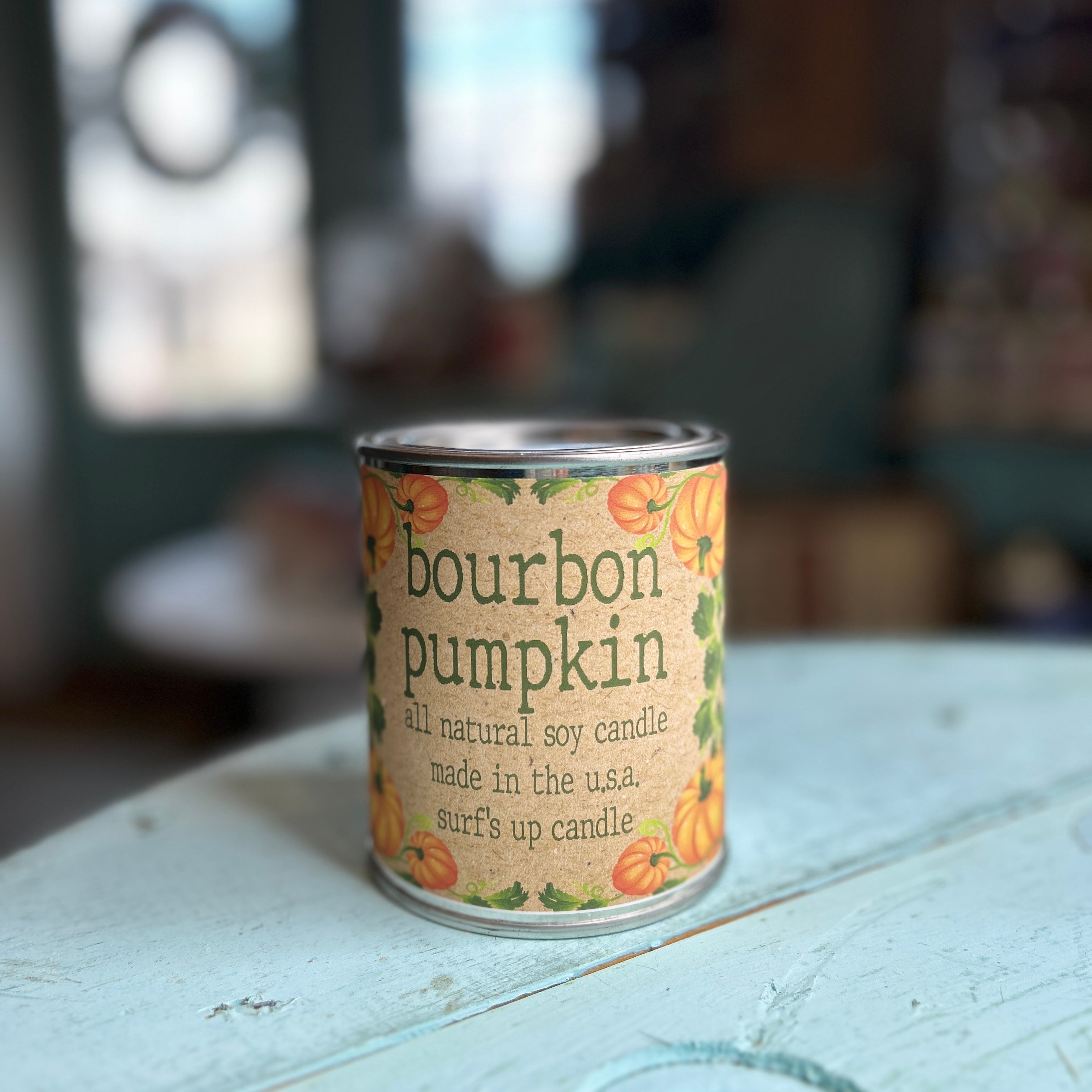 Bourbon Pumpkin Paint Can Candle - Fall Collection
